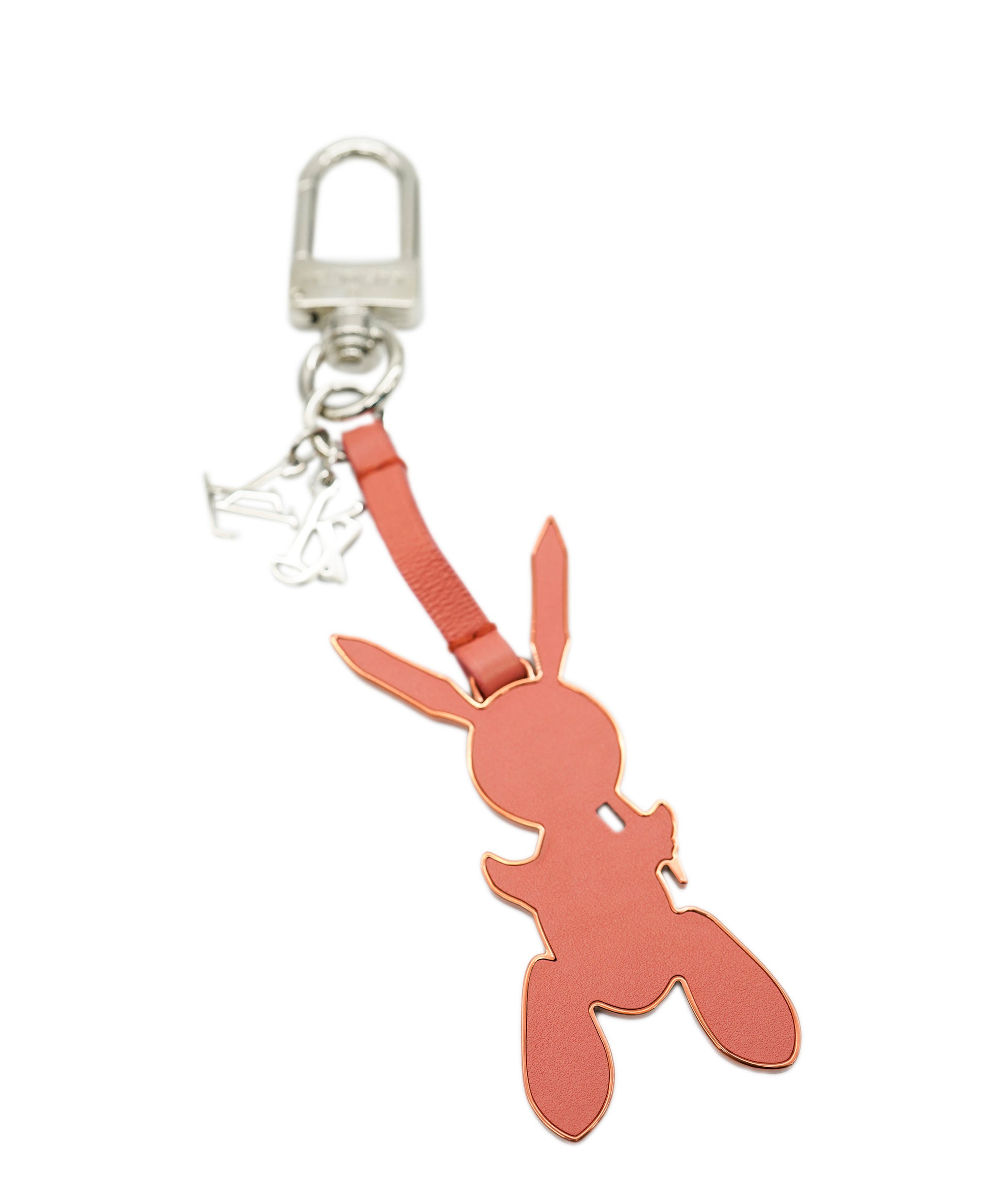 LOUIS VUITTON Jeff Coons Rabbit Charm Pink M62733 LV Auth 30505A DBXS1771