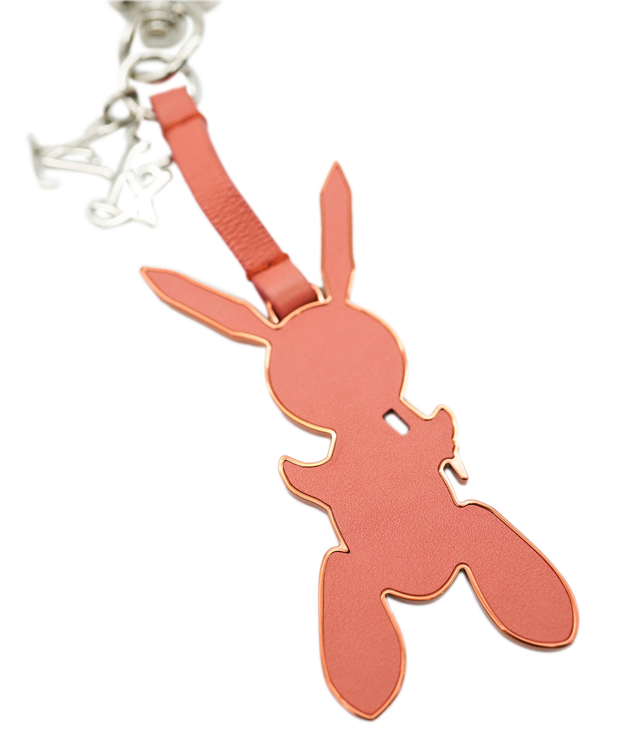 LOUIS VUITTON Jeff Coons Rabbit Charm Pink M62733 LV Auth 30505A DBXS1771