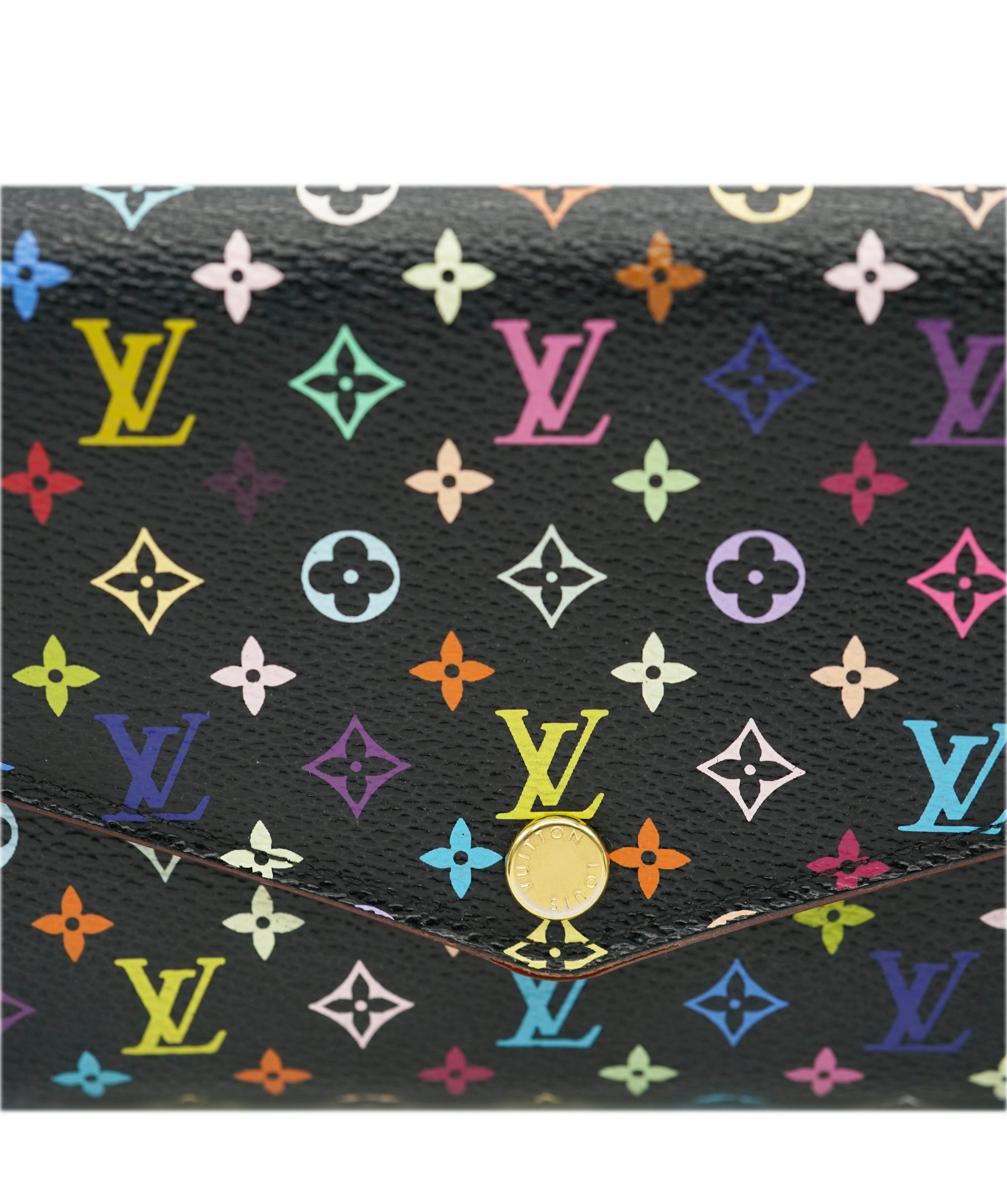 LOUIS VUITTON Monogram Multicolor PortefeuilleSarah Wallet M93747 Auth 75705 DBXS1723