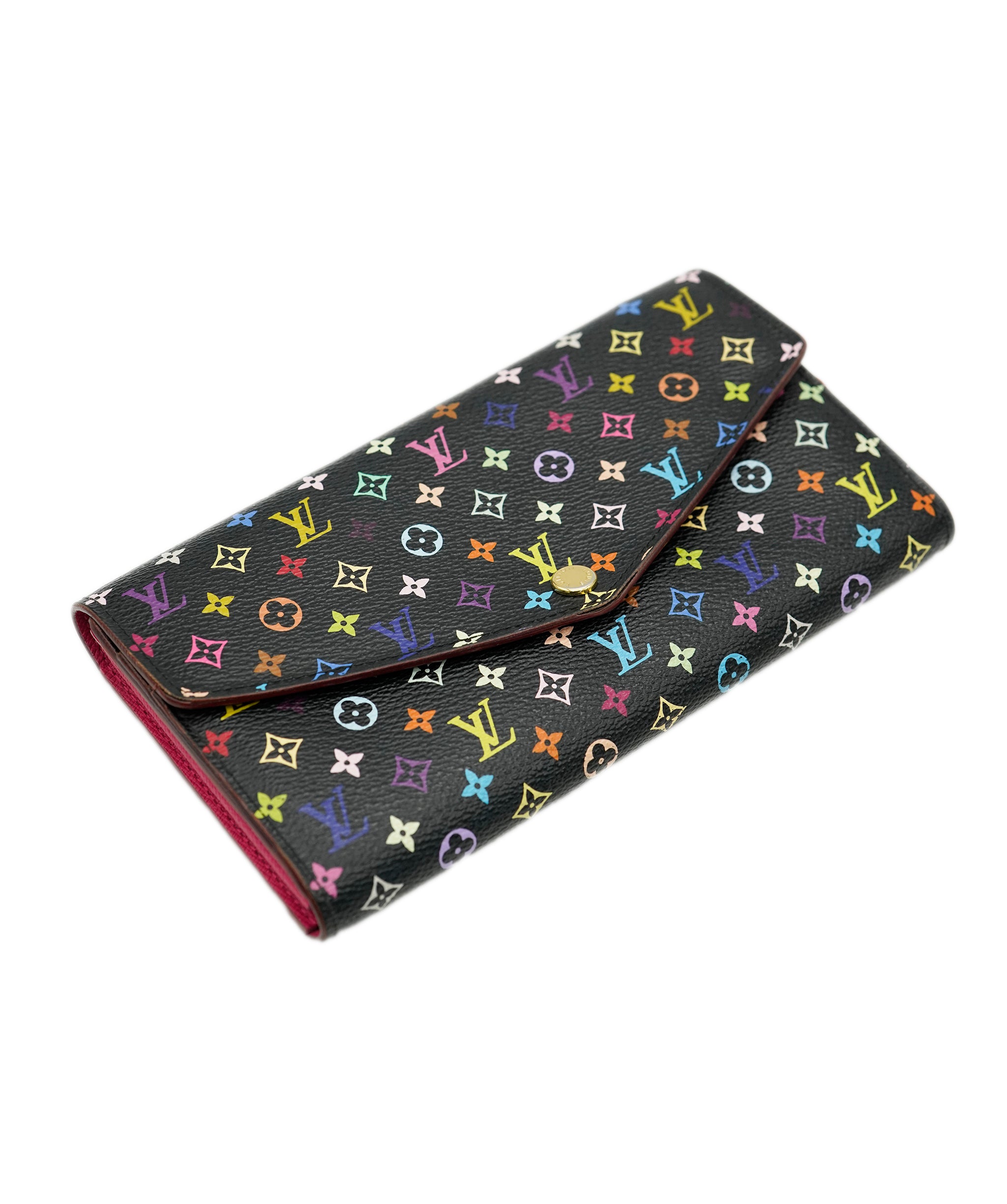 LOUIS VUITTON Monogram Multicolor PortefeuilleSarah Wallet M93747 Auth 75705 DBXS1723