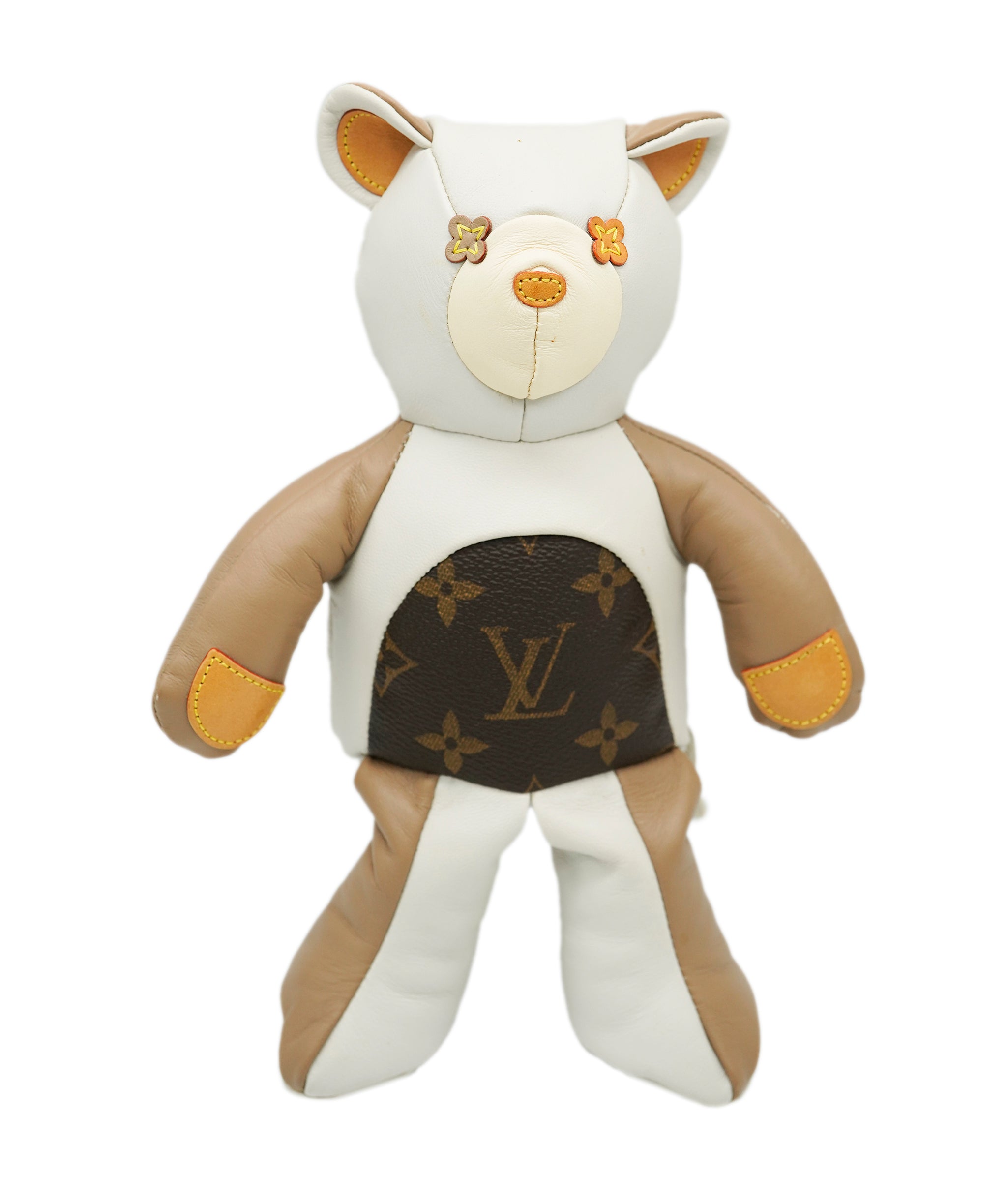 LOUIS VUITTON Monogram Teddy Bear GI0142 LV Auth 86983A DBXS1740