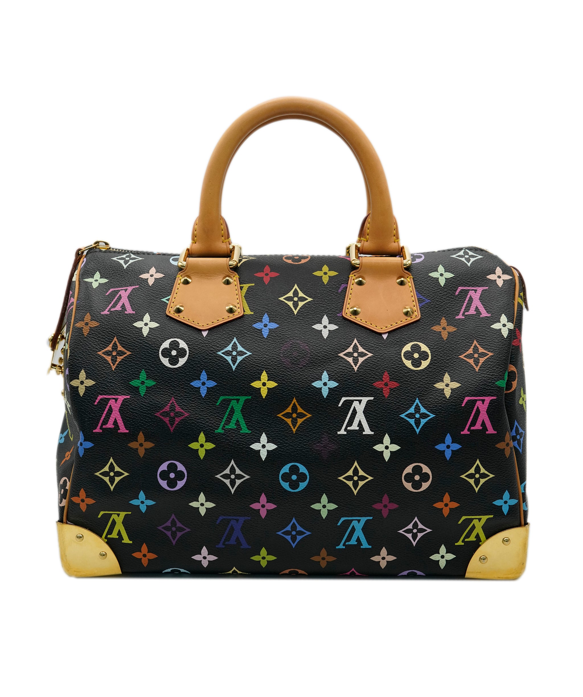 LOUIS VUITTON Monogram Multicolor Speedy 30 Hand Bag Black - DBXS1744