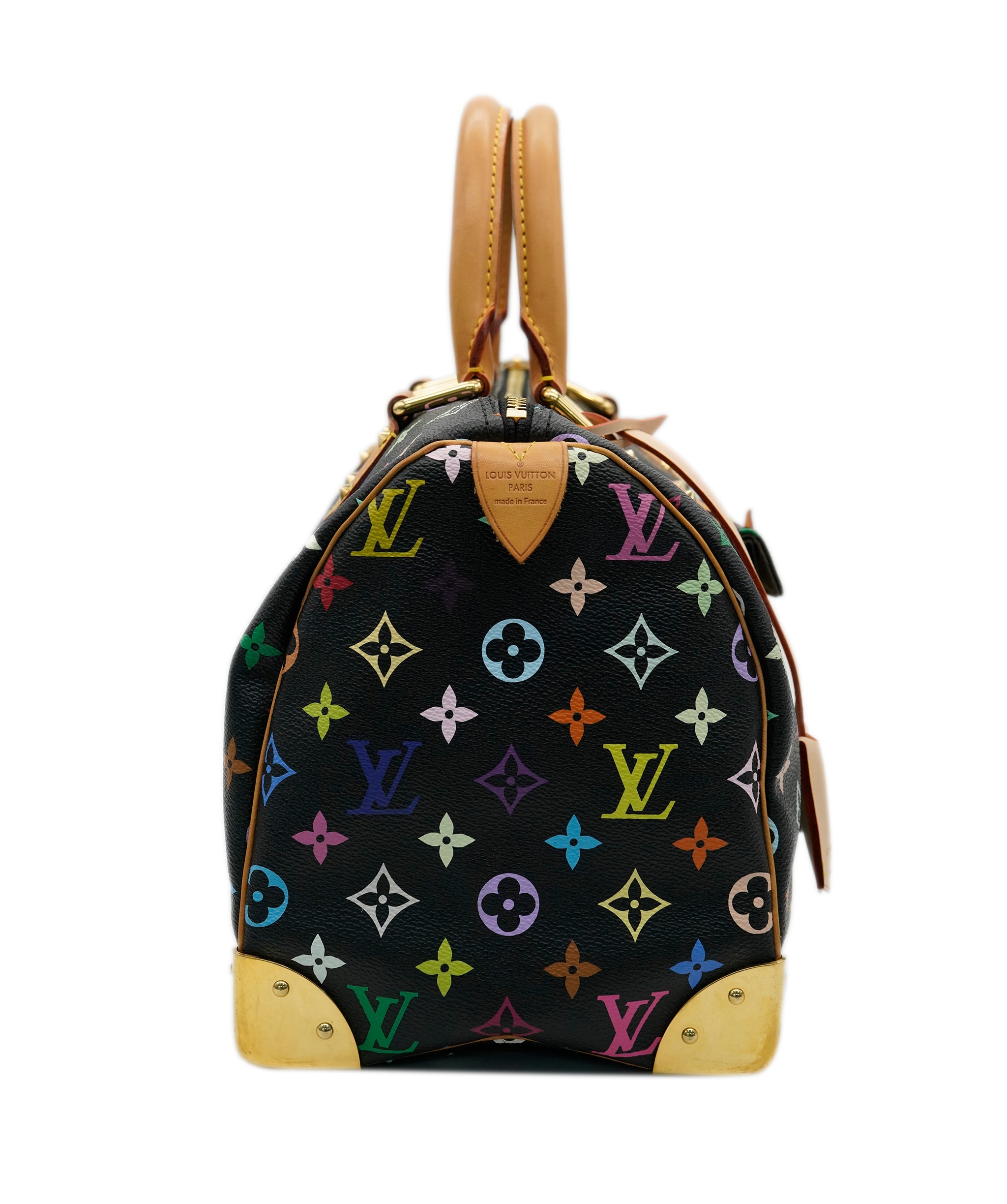 LOUIS VUITTON Monogram Multicolor Speedy 30 Hand Bag Black - DBXS1744