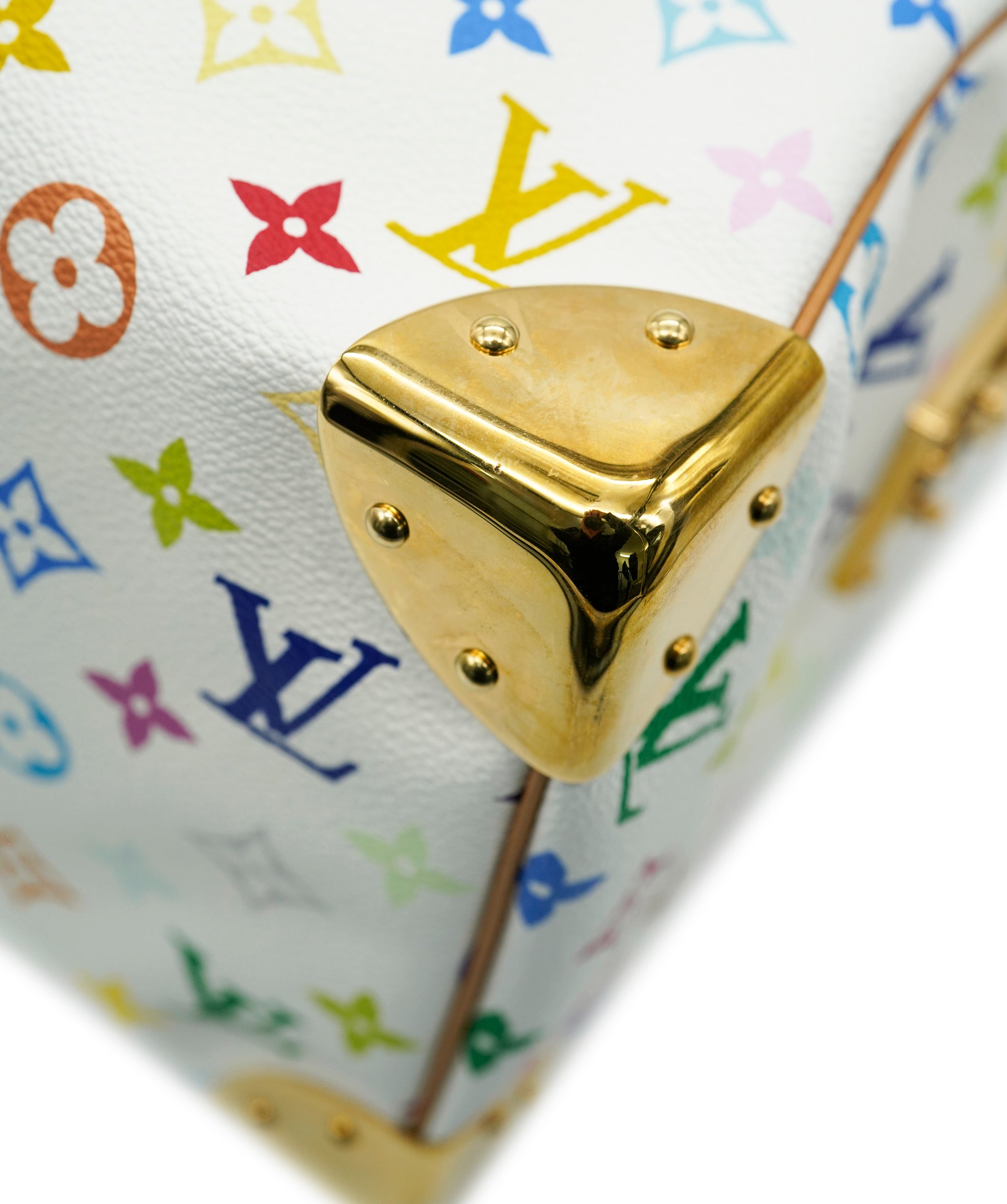 LOUIS VUITTON Monogram Multicolor Speedy 30 Hand Bag White M92643 LV Auth 90665A DBXS1743