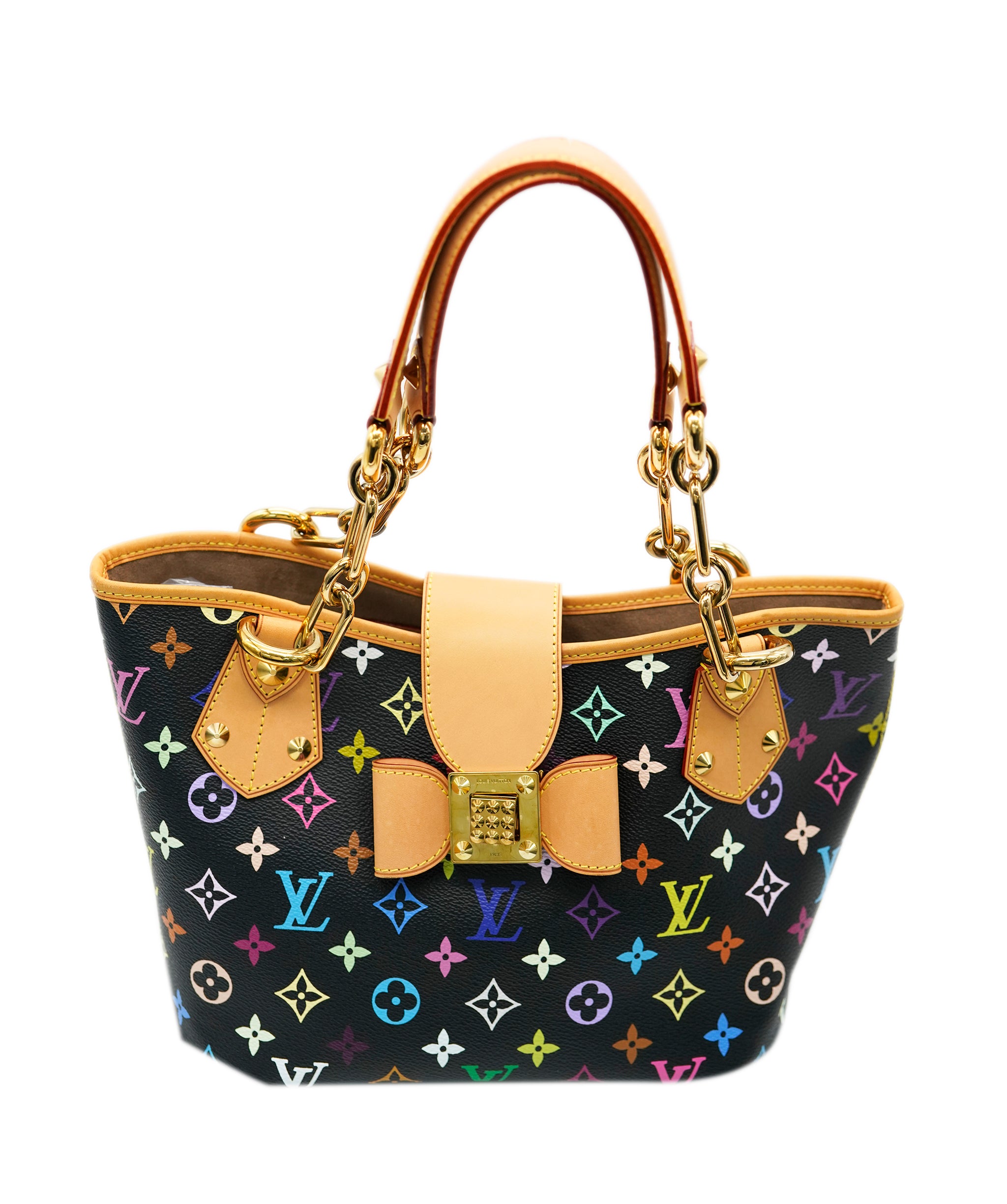 LOUIS VUITTON Monogram Multicolor Annie MM Shoulder Bag Black M40308 Auth 62902A DBXS1747