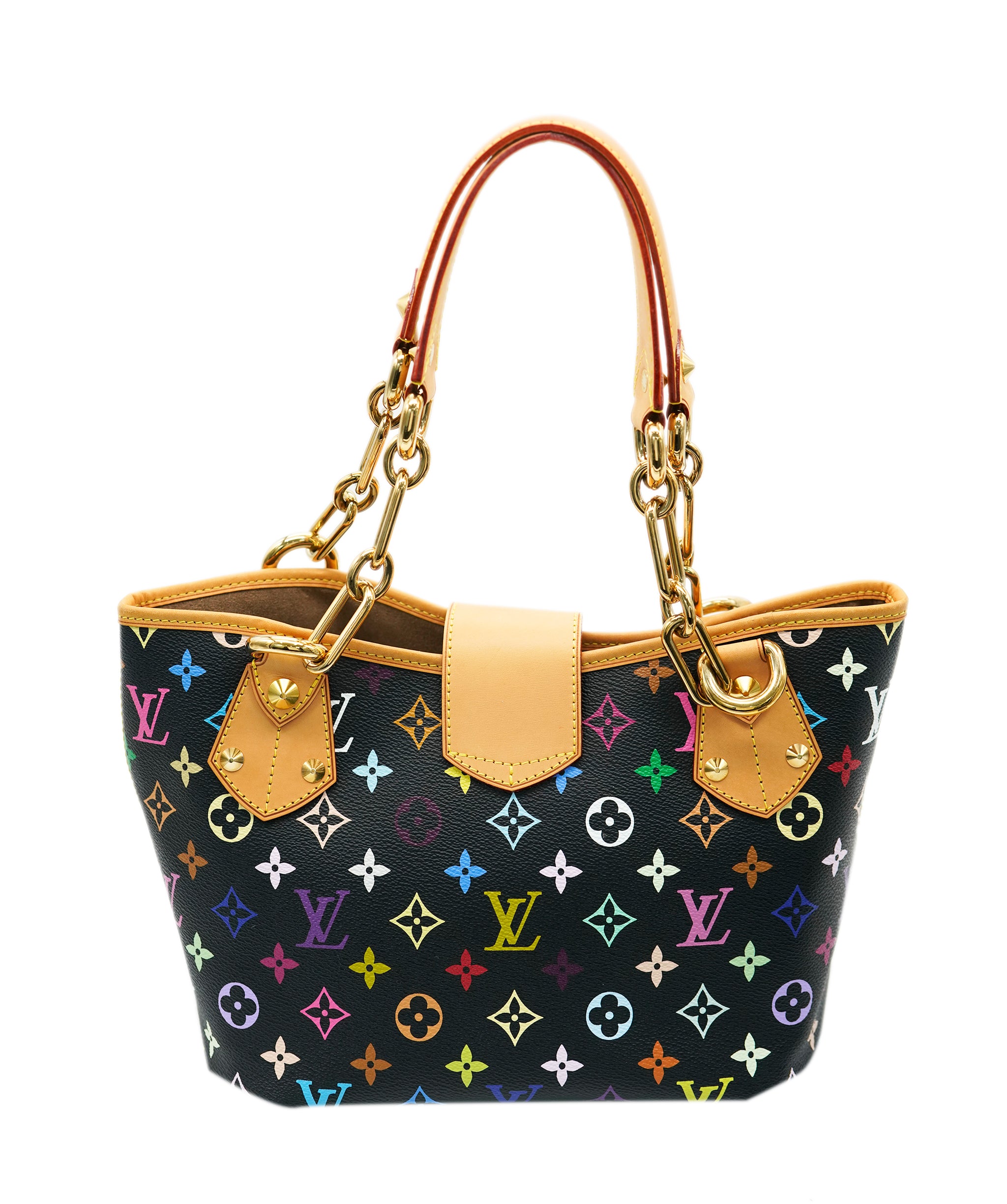 LOUIS VUITTON Monogram Multicolor Annie MM Shoulder Bag Black M40308 Auth 62902A DBXS1747