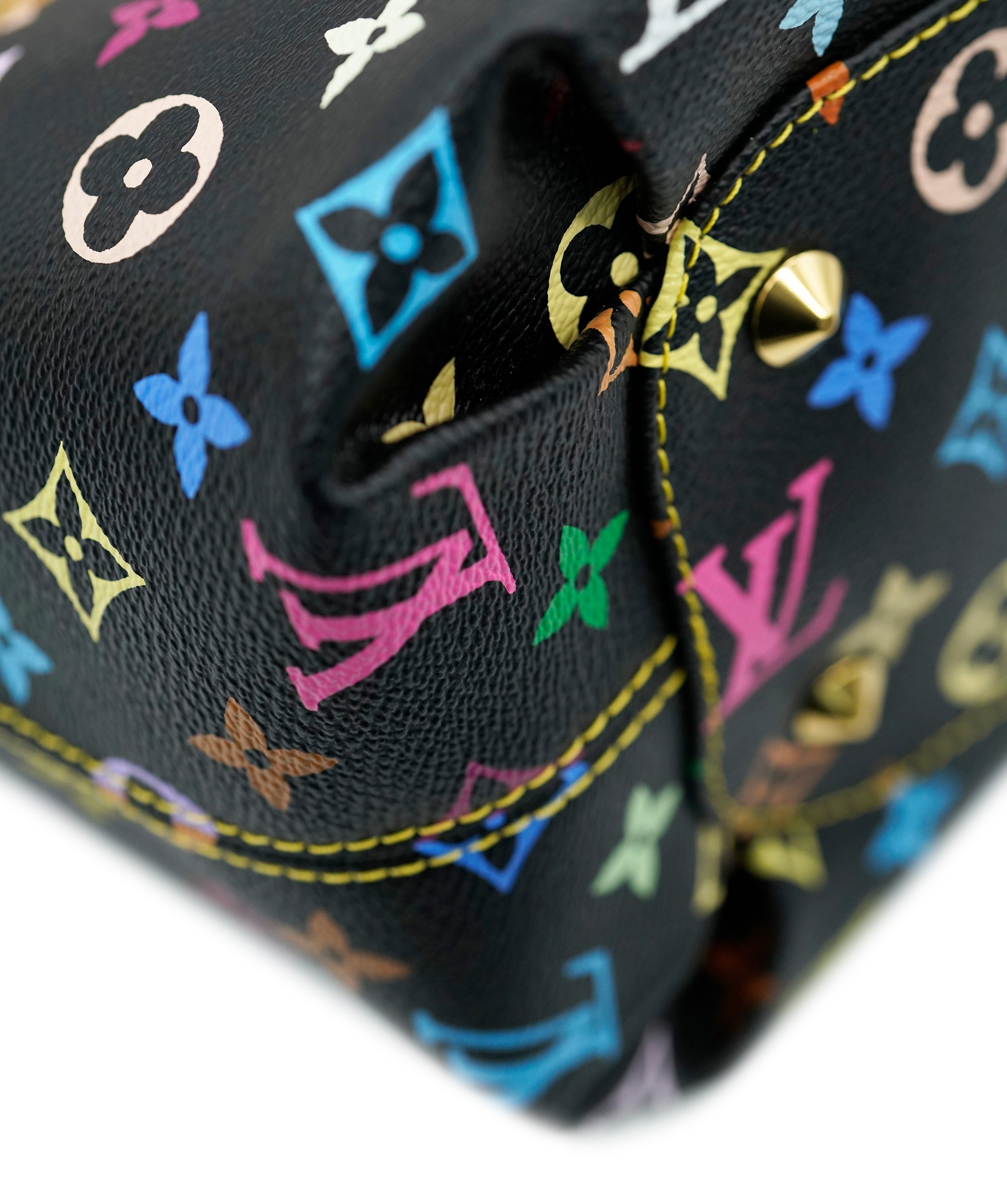 LOUIS VUITTON Monogram Multicolor Annie MM Shoulder Bag Black M40308 Auth 62902A DBXS1747