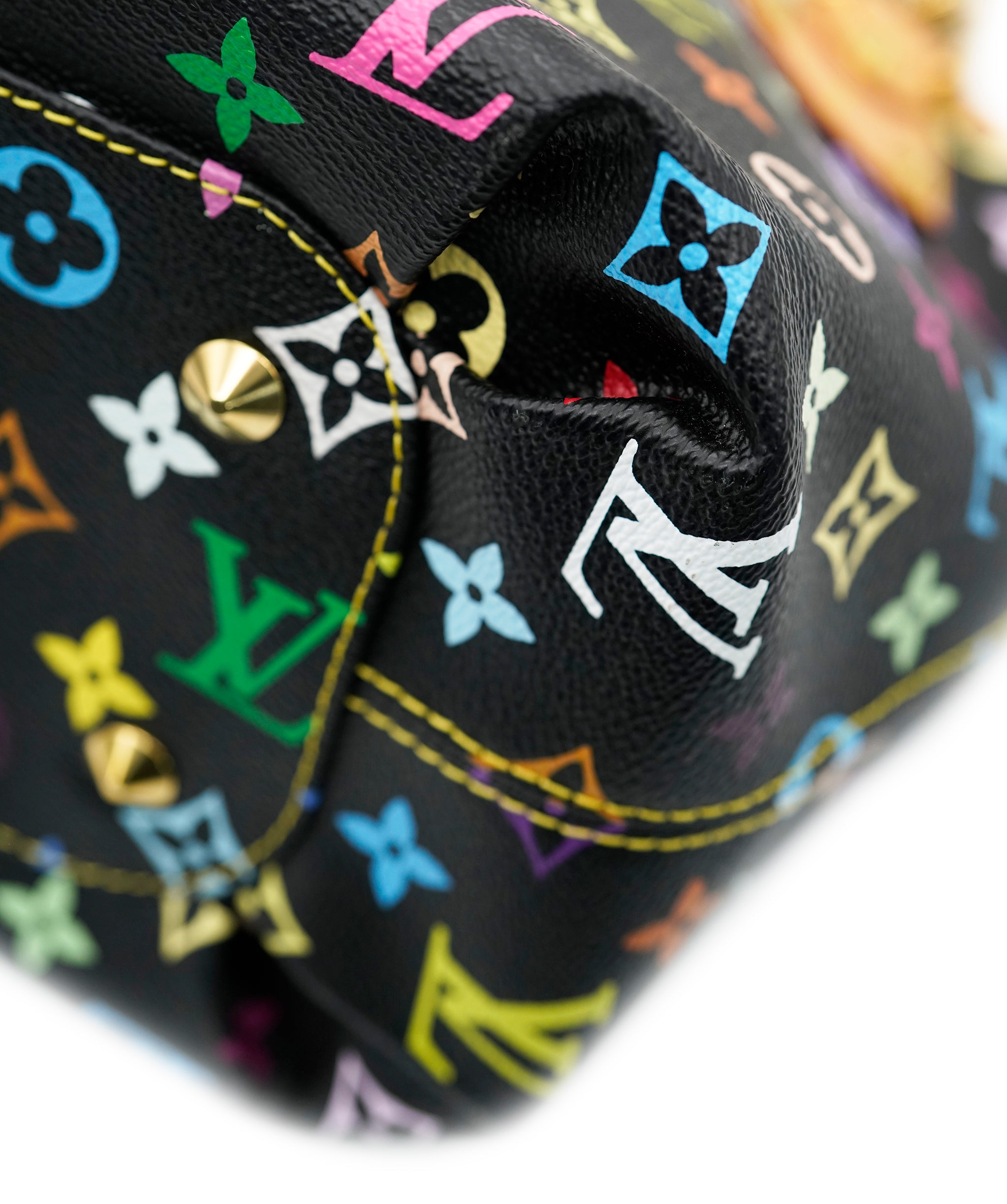 LOUIS VUITTON Monogram Multicolor Annie MM Shoulder Bag Black M40308 Auth 62902A DBXS1747