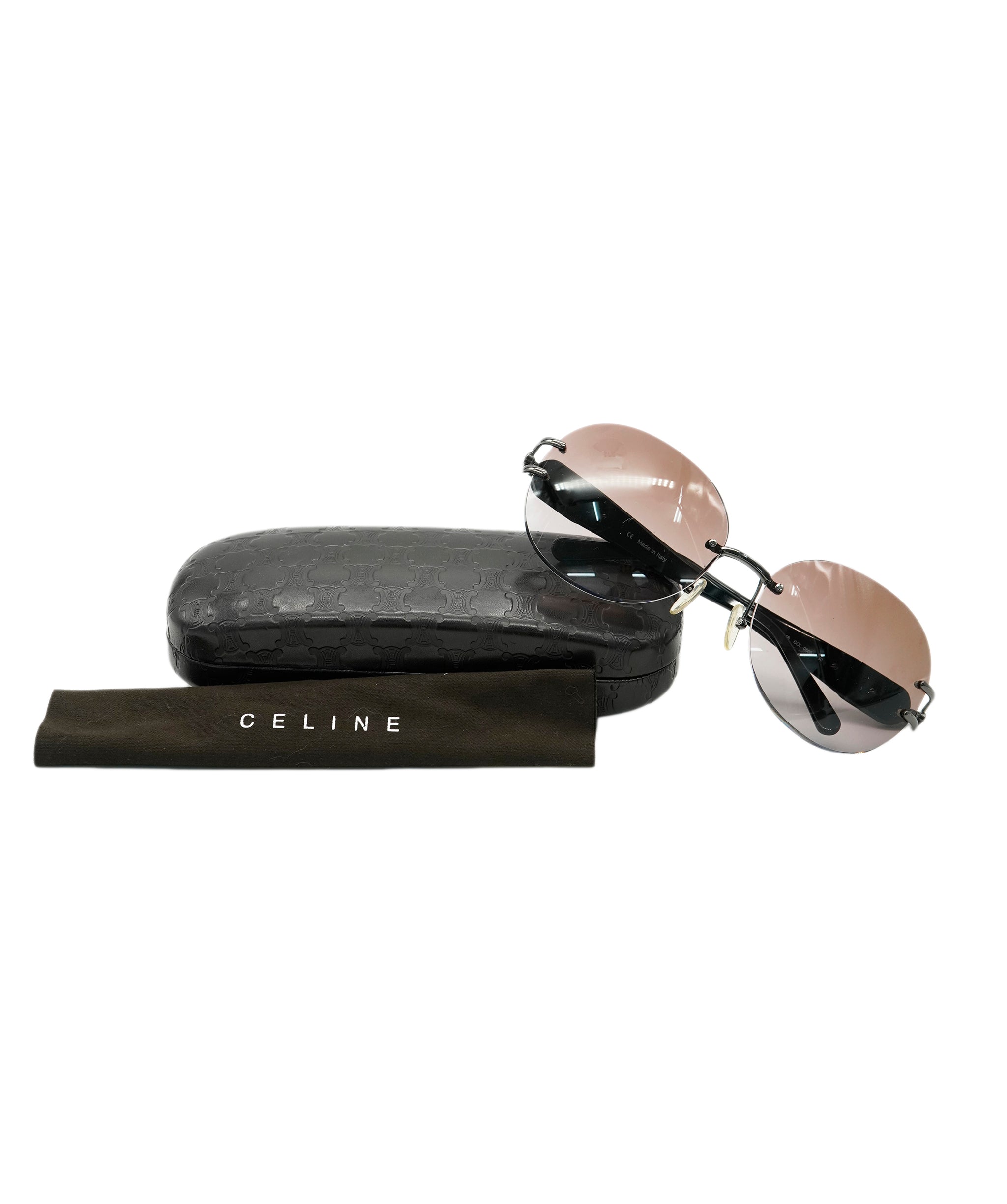 CELINE Sunglasses plastic Black Auth yk15063 DBXS1653