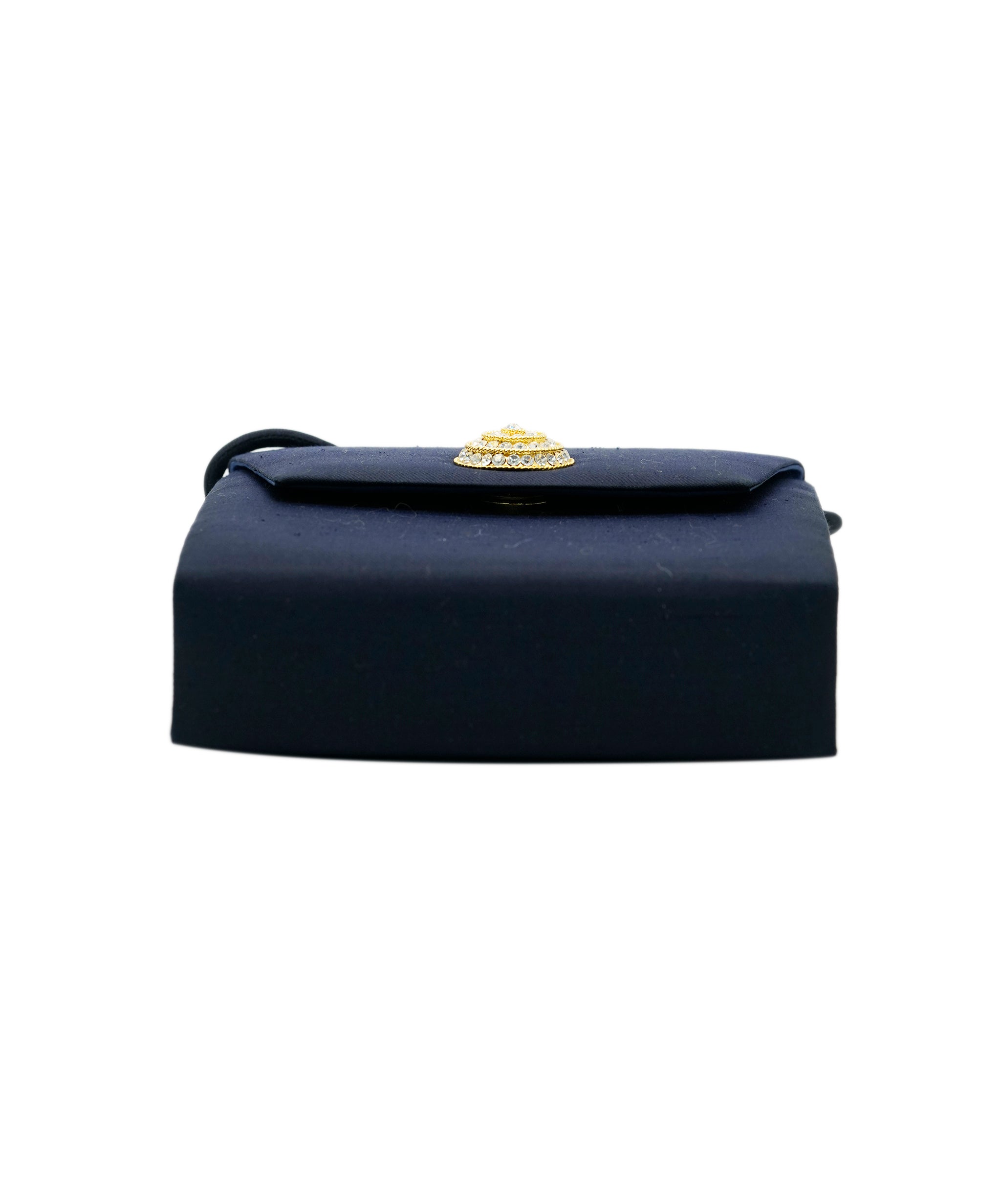 SAINT LAURENT Shoulder Bag Canvas Navy Auth bs15461 DBXS1706