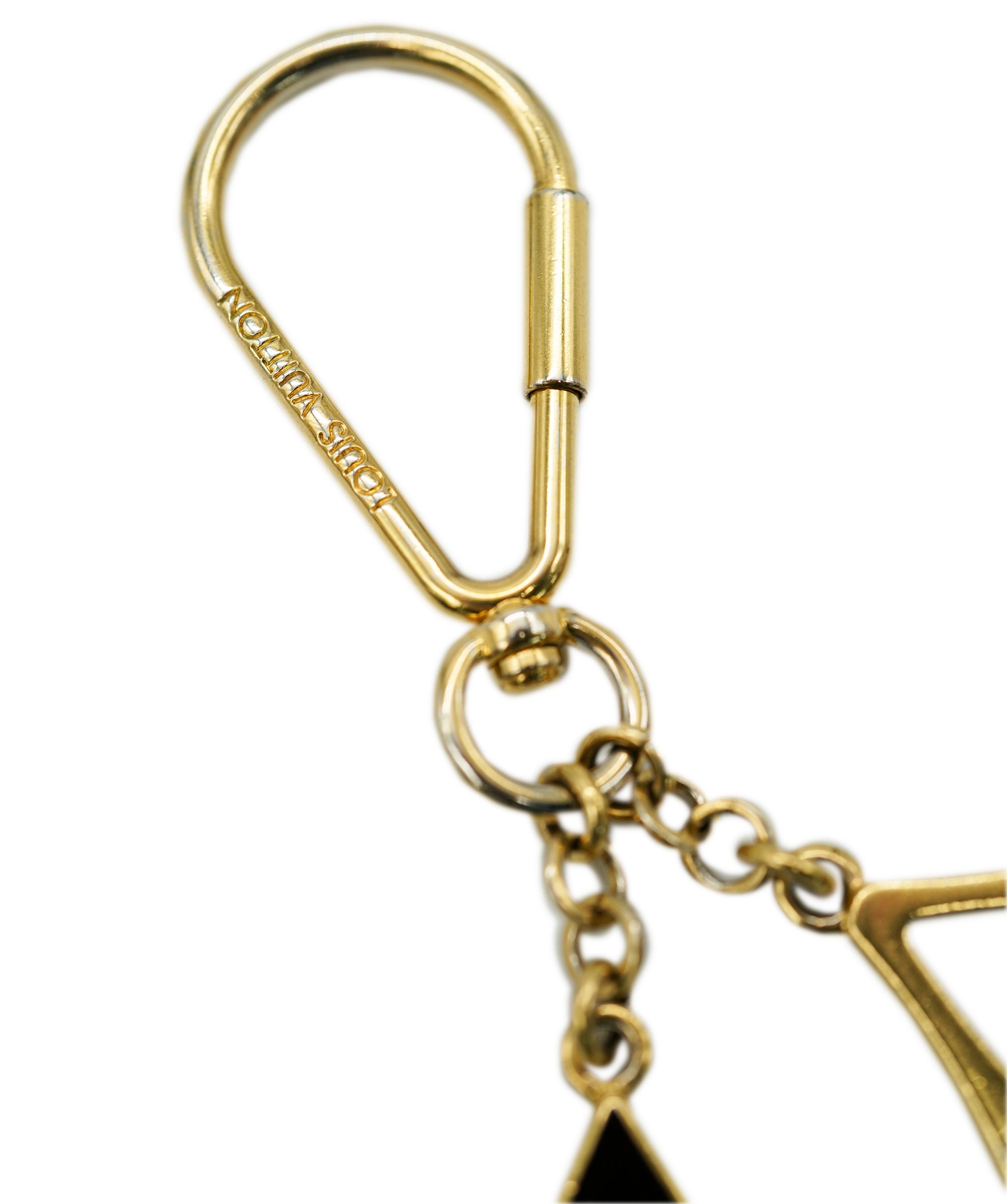 Louis Vuitton Black & Gold Portcore Puzzle Keychain DBXS2132