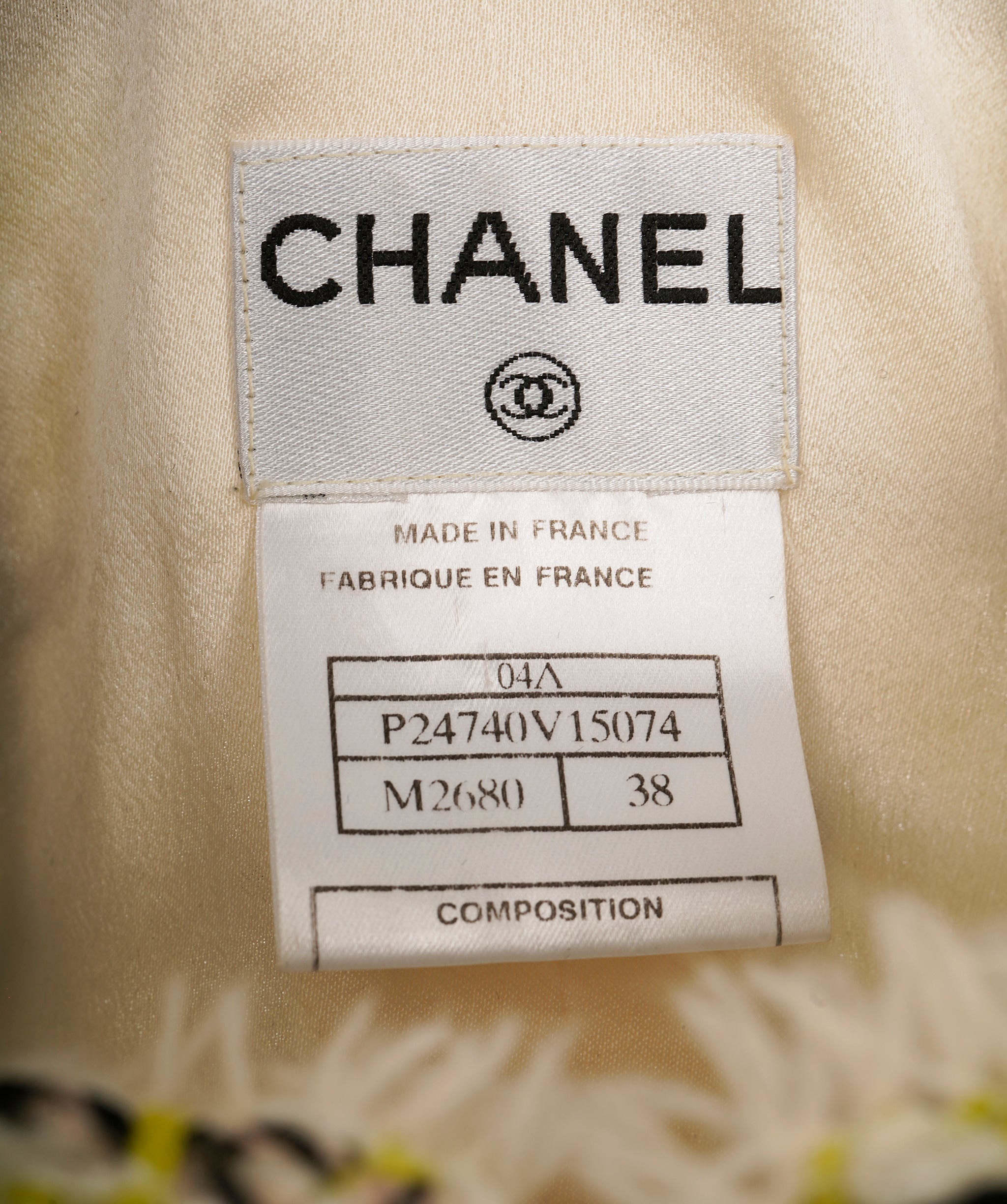 Chanel 04A Green Runway vest sz 38  AVC2126