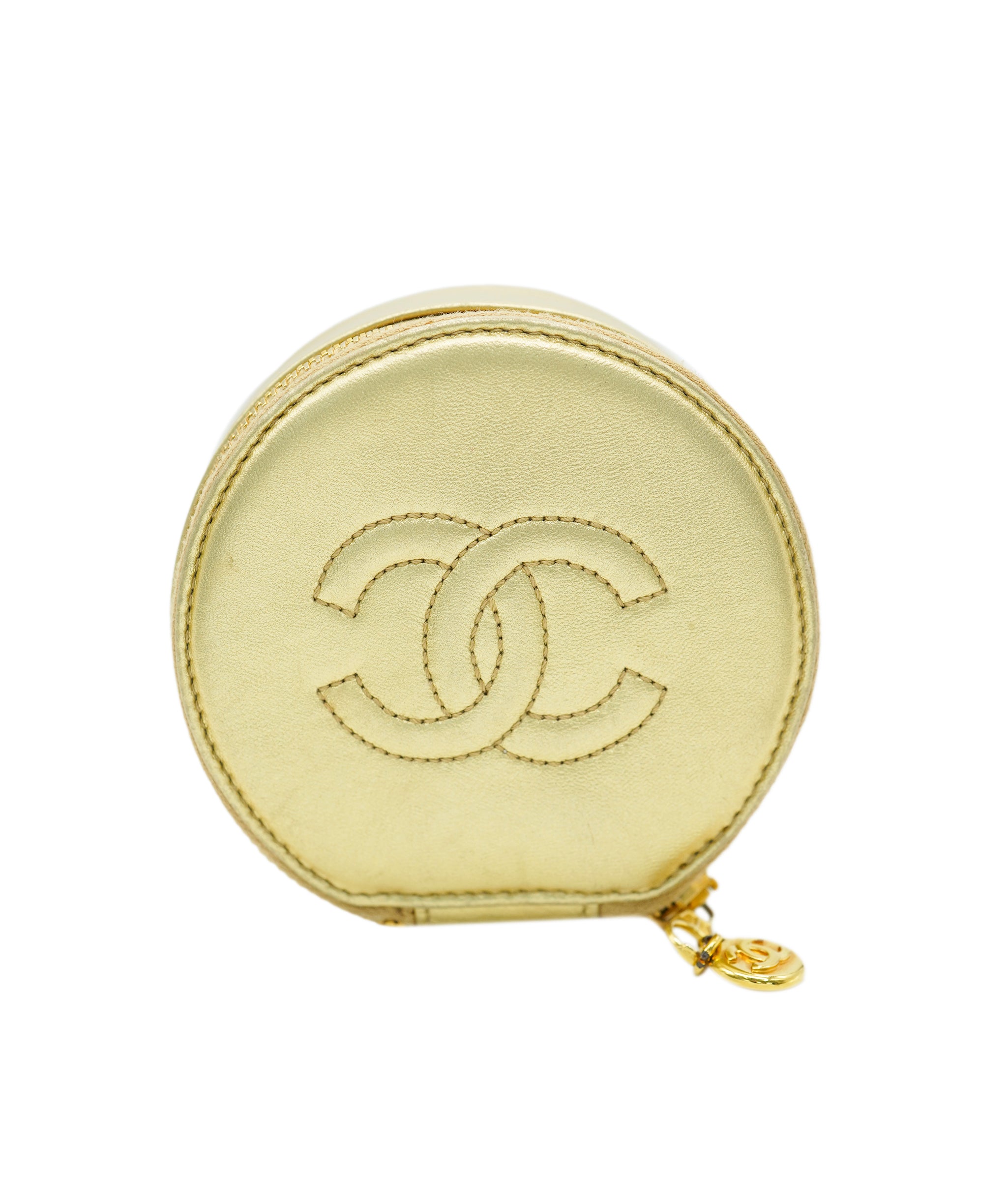 Chanel Gold CC Zip Jewellery Case  ALC1663