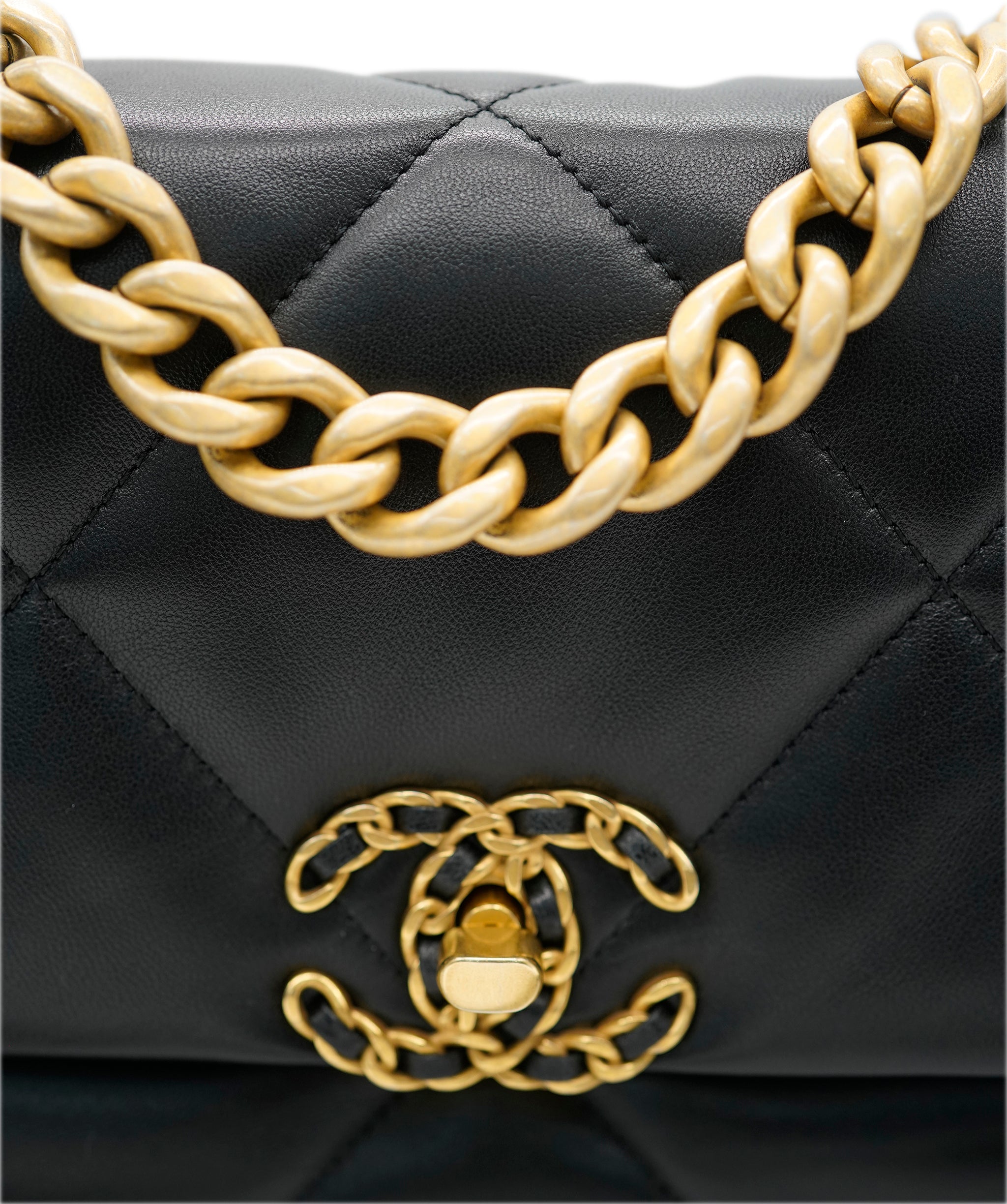 Chanel Black Lambskin Chanel S19 Flap Bag ALC1699