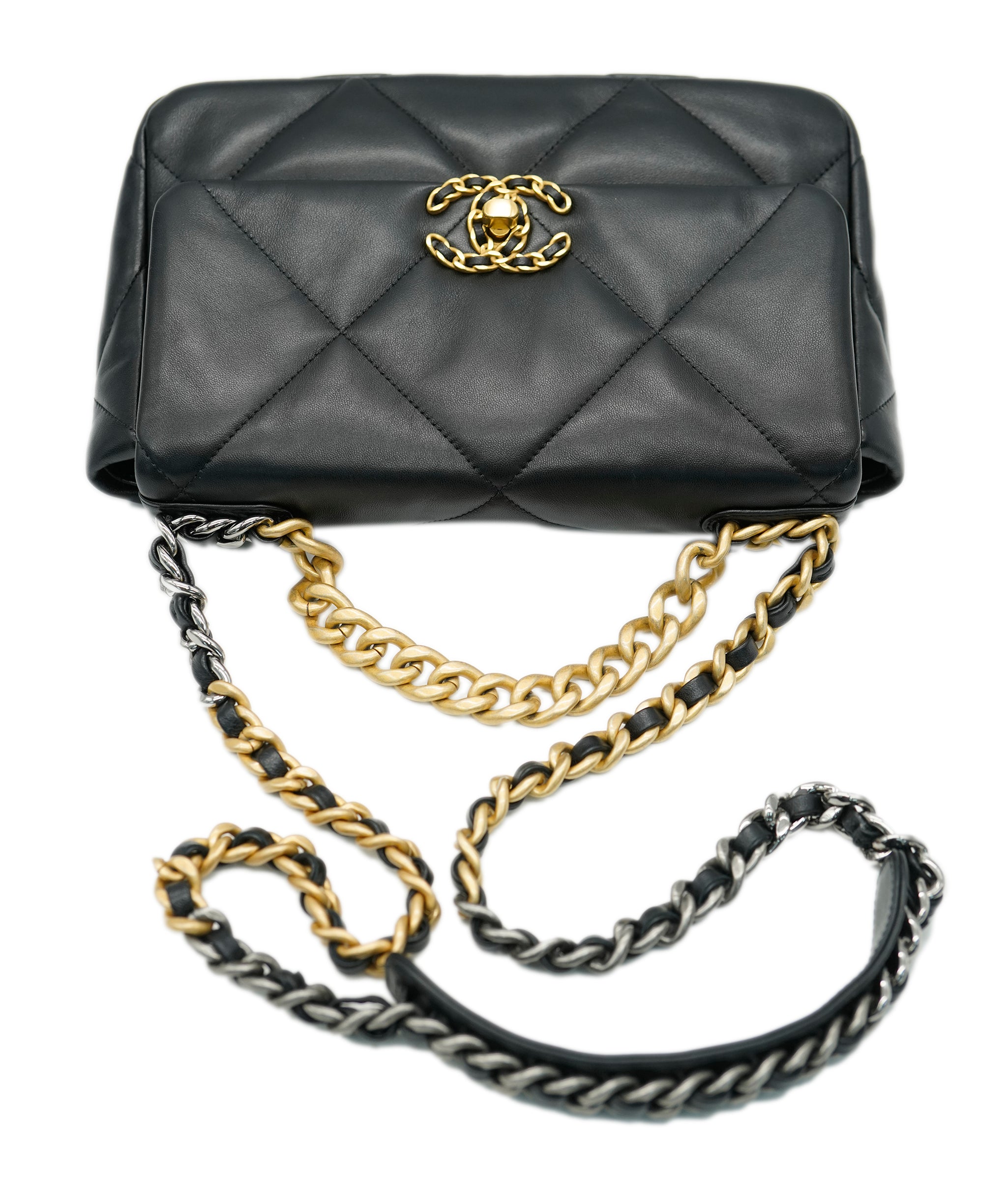 Chanel Black Lambskin Chanel S19 Flap Bag ALC1699