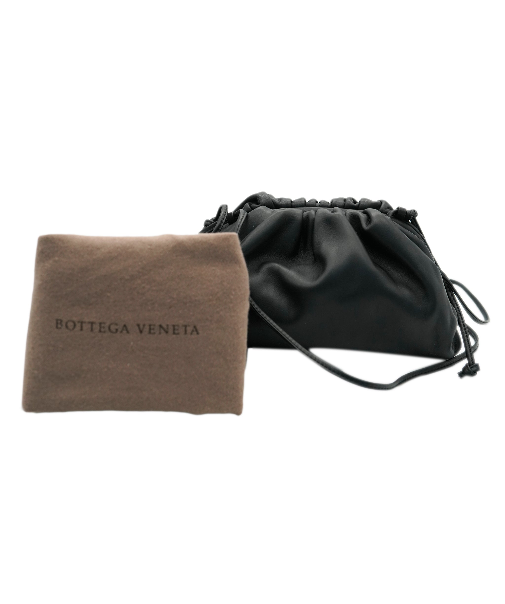 Bottega Black smooth Clutch Crossbody ALC1630