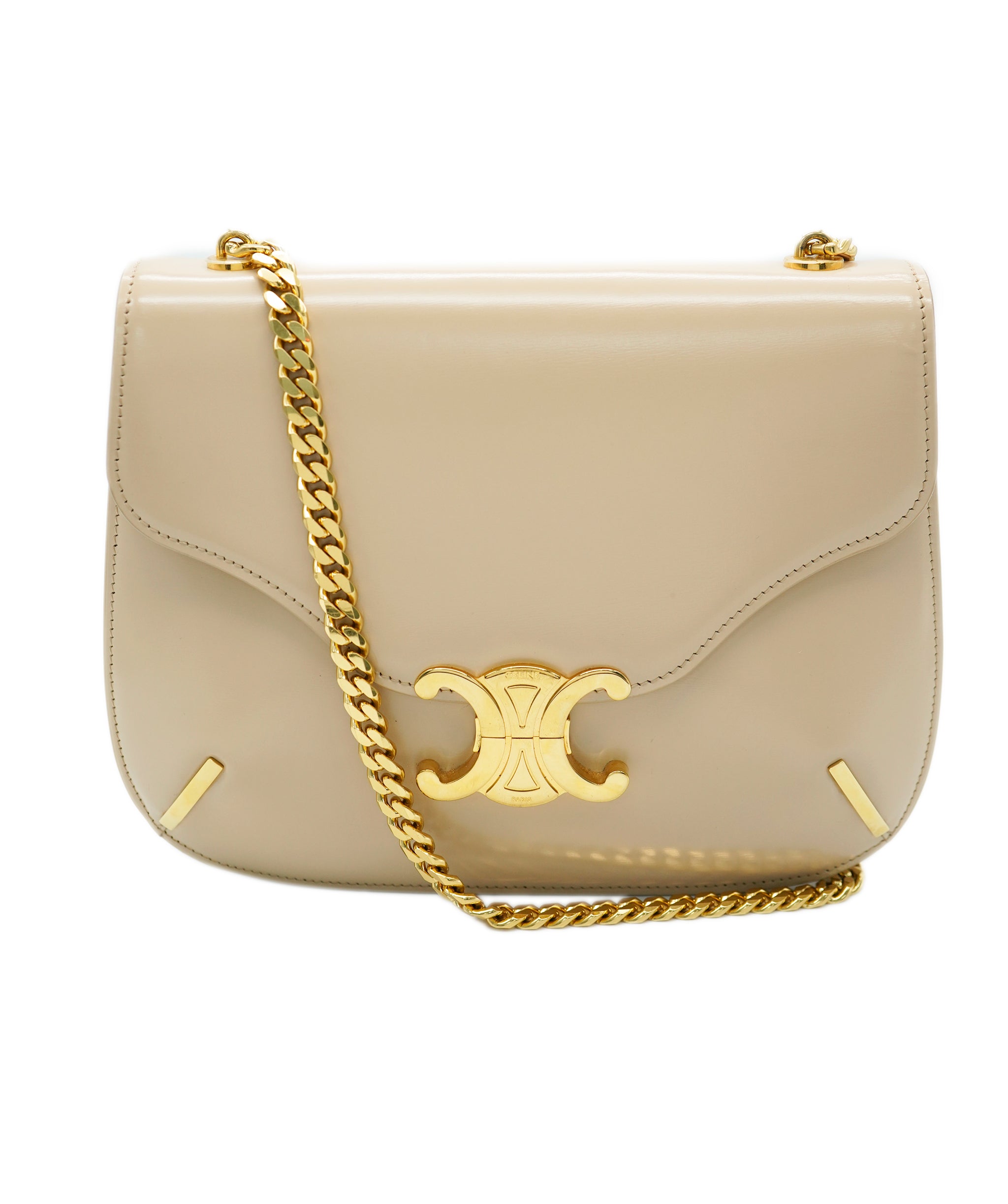 Celine Triomphe Beige Shoulder Bag  ALC1718