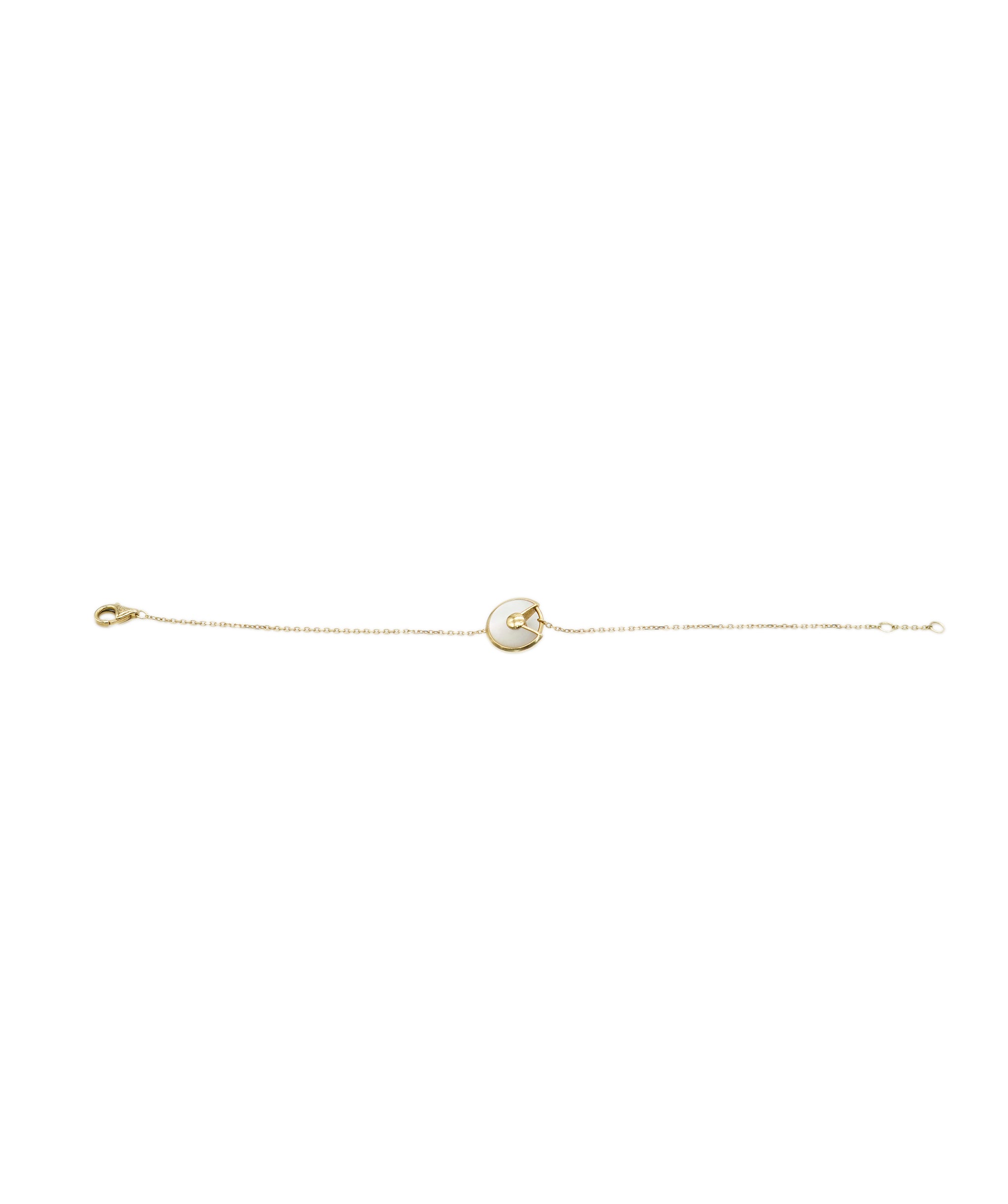 Cartier Amulette de Cartier 18ct yellow-gold and white mother-of-pearl bracelet ALC1707