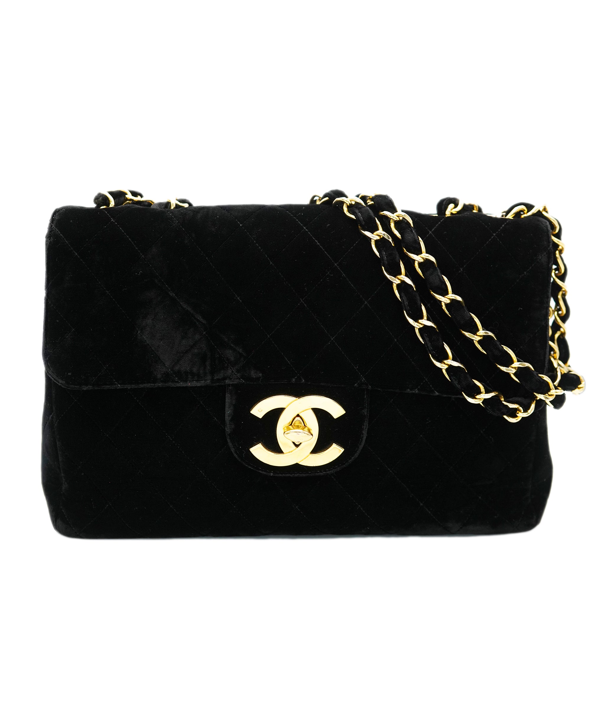 Chanel Jumbo Velvet Maxi Bag ASL10190