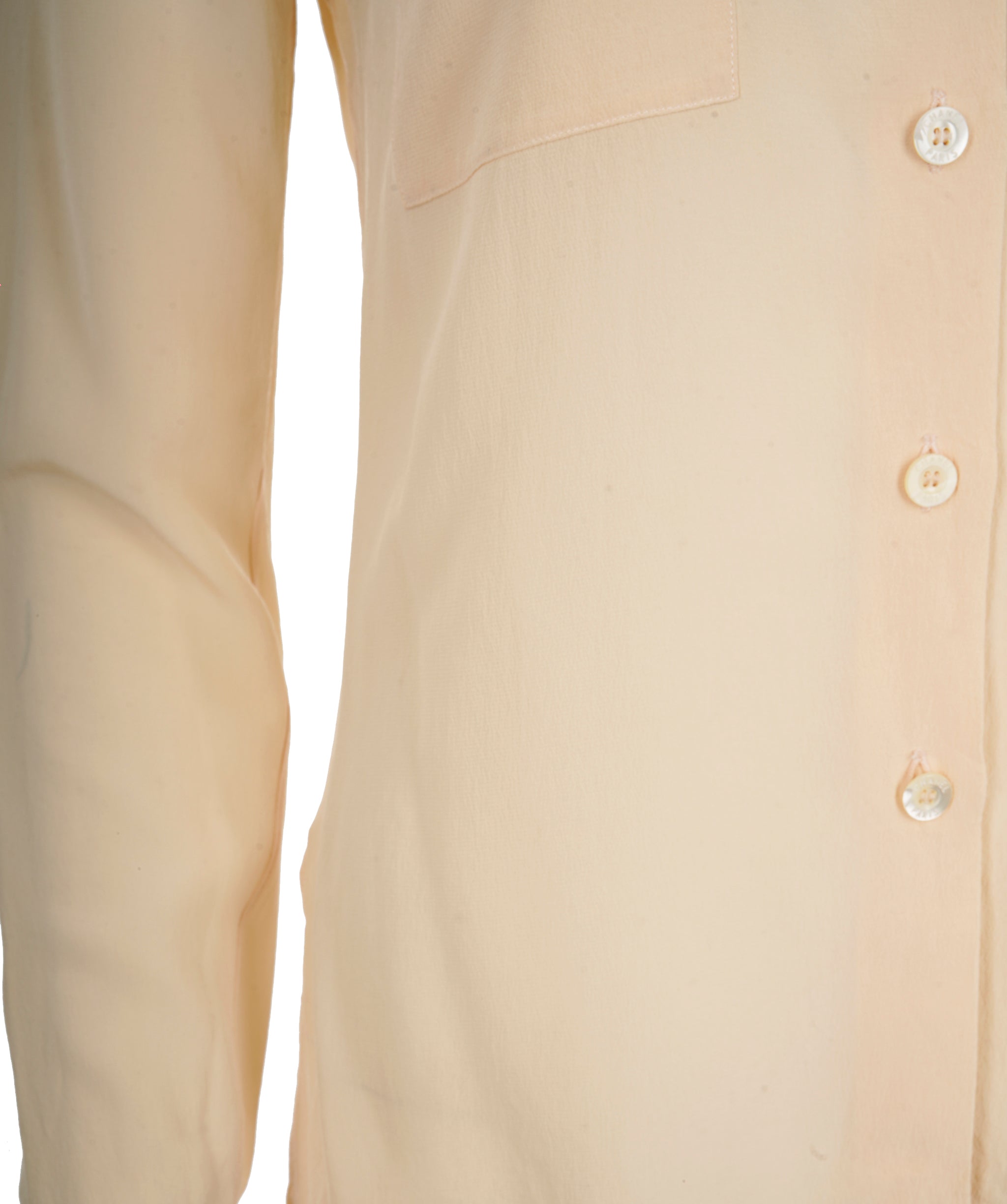 Chanel Beige CC Pocket Long Sleeve Shirt  ALC1724