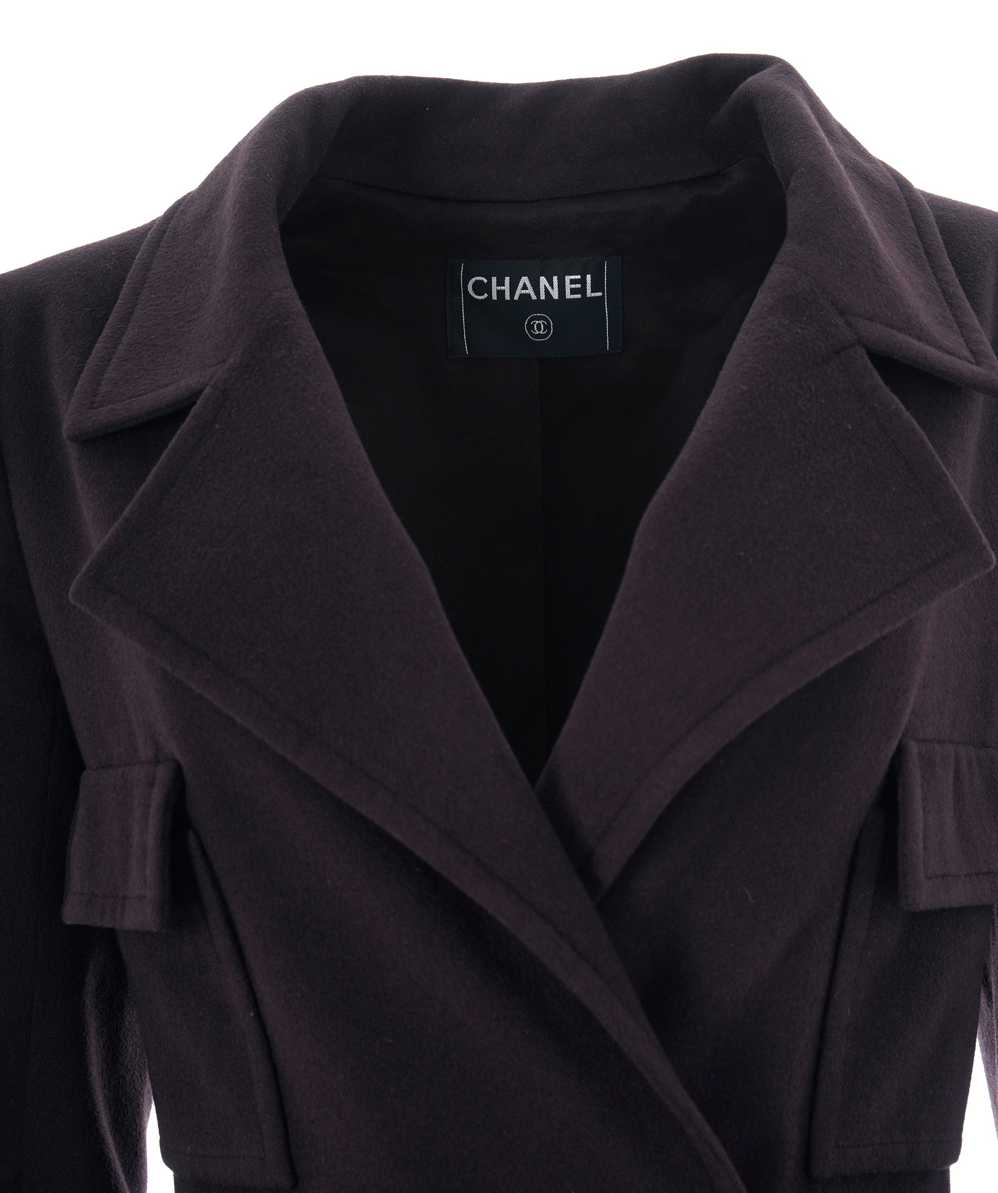 Chanel Brown Double Breasted Cashmere Jacket  ALC1545