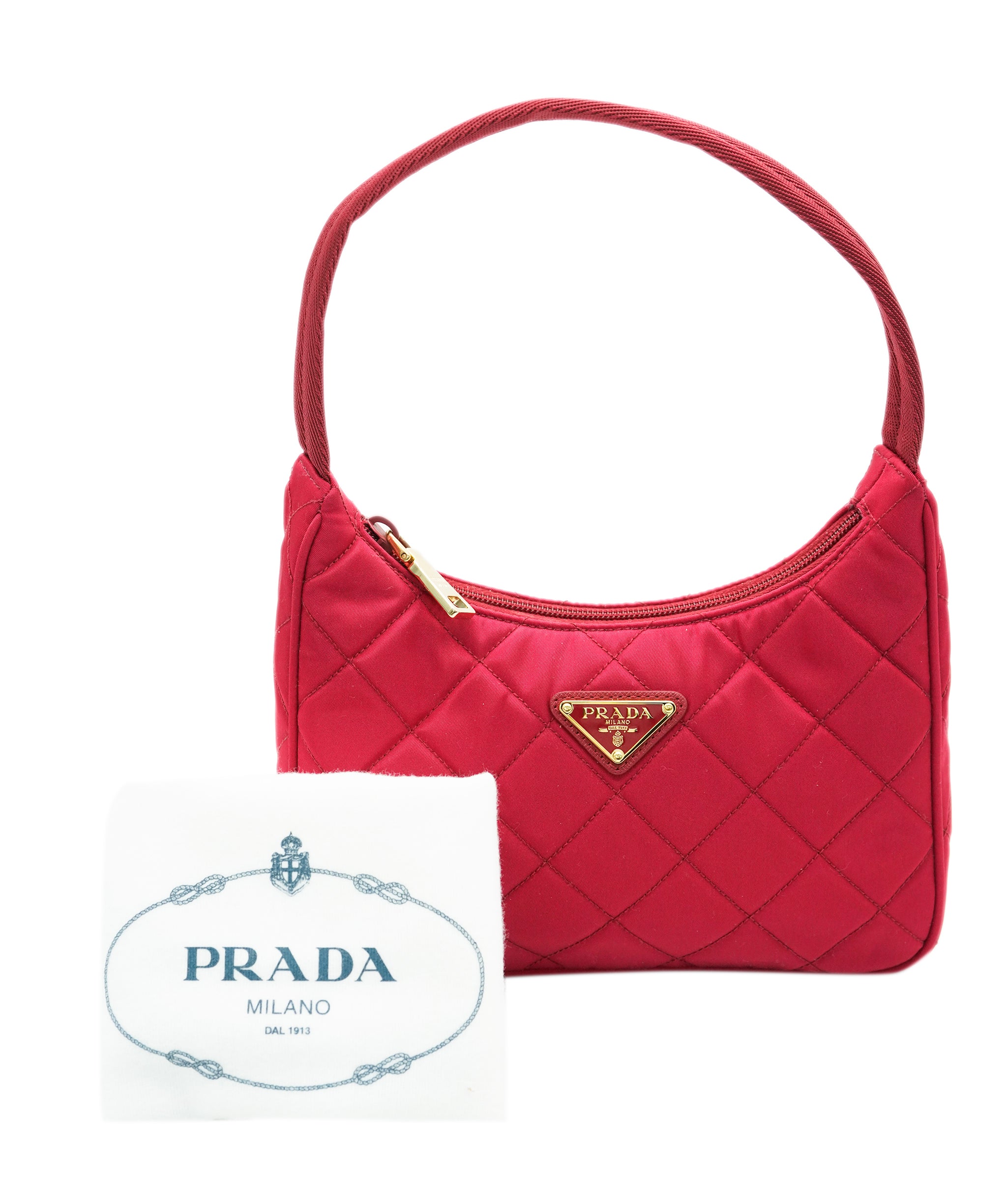 Prada Tessuto Handbag Red DXBK0230