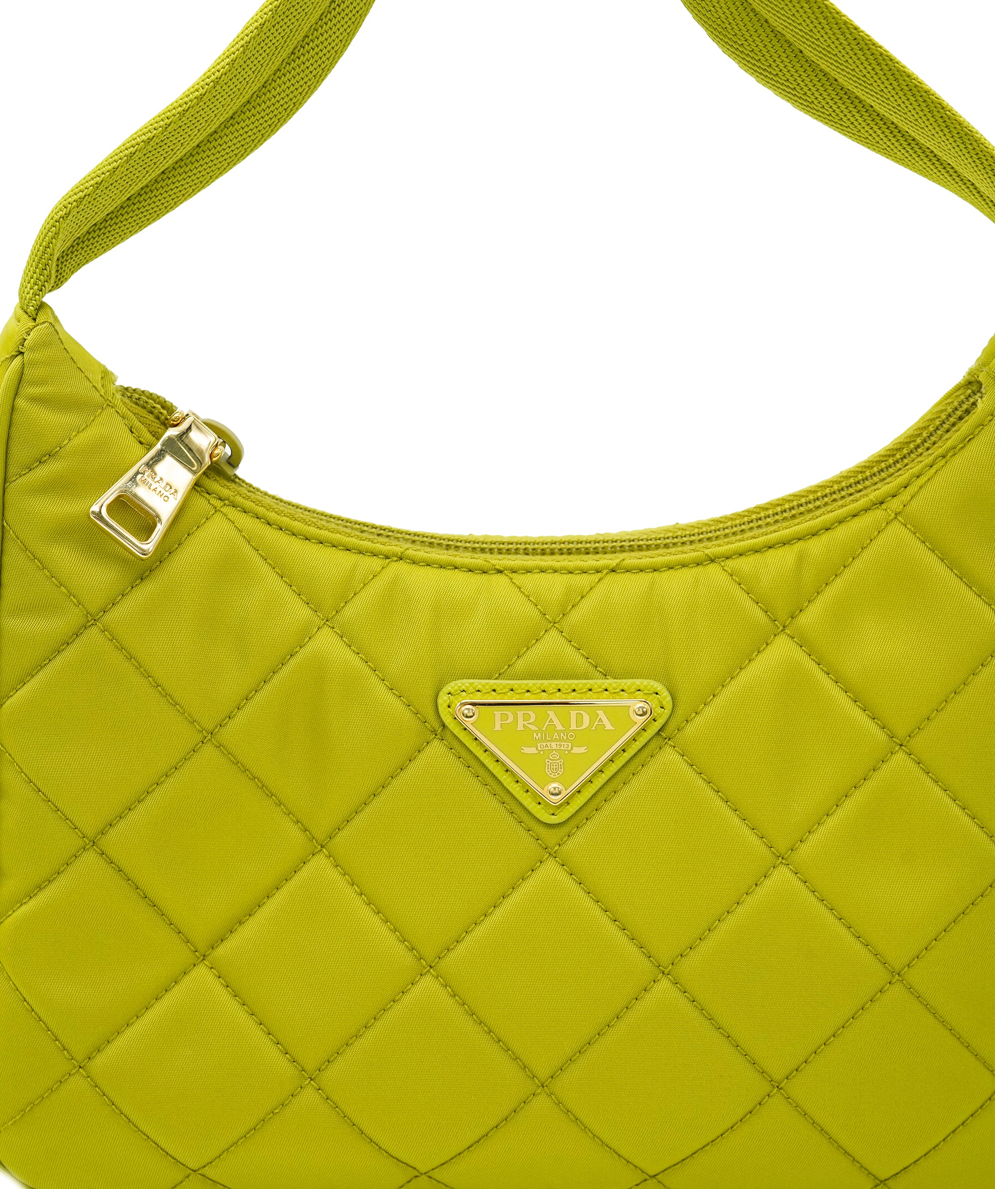 Prada Tessuto Handbag Lime DXBK0232