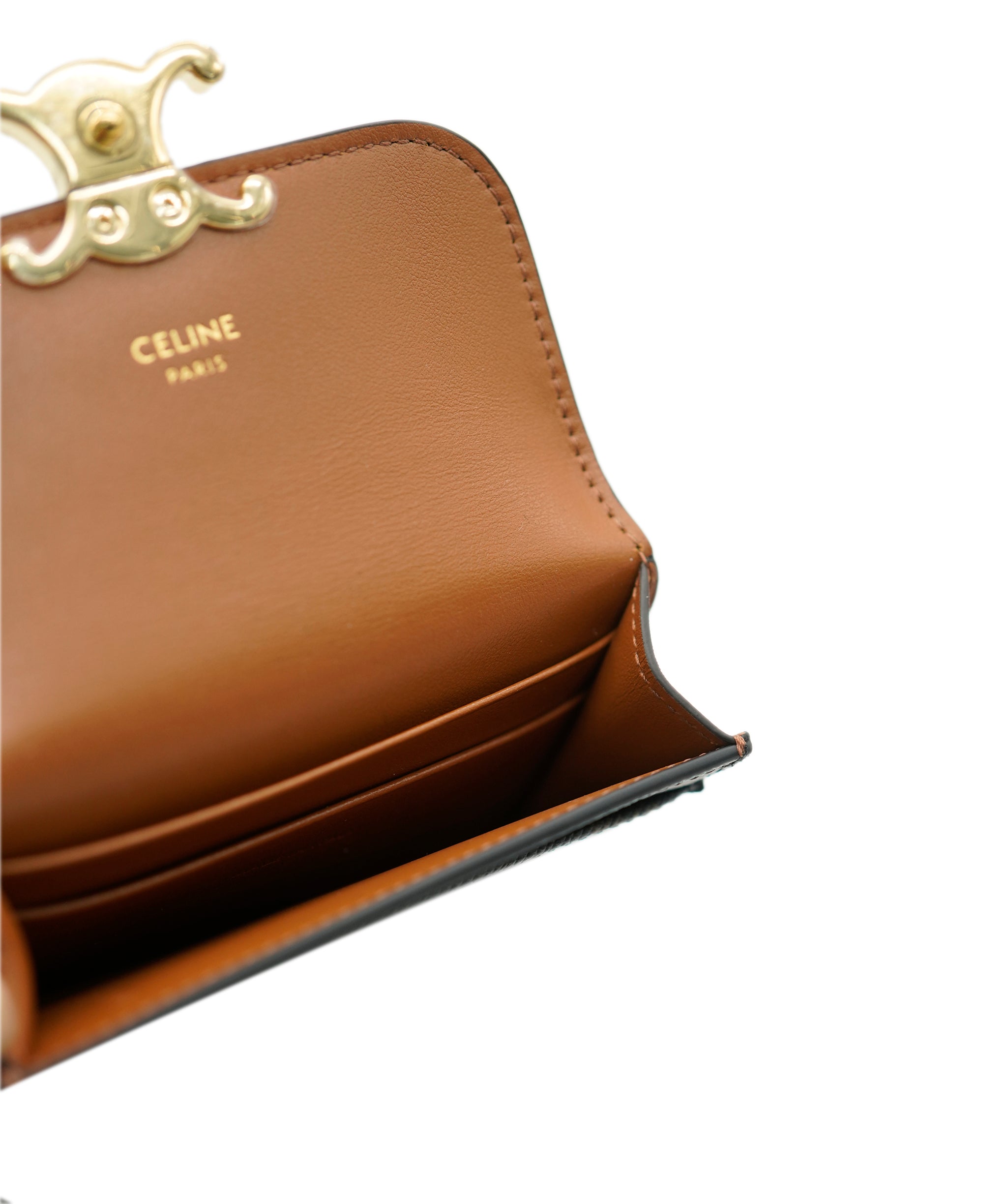 Brand New Celine Triomphe cardholder with flap - UKL1461