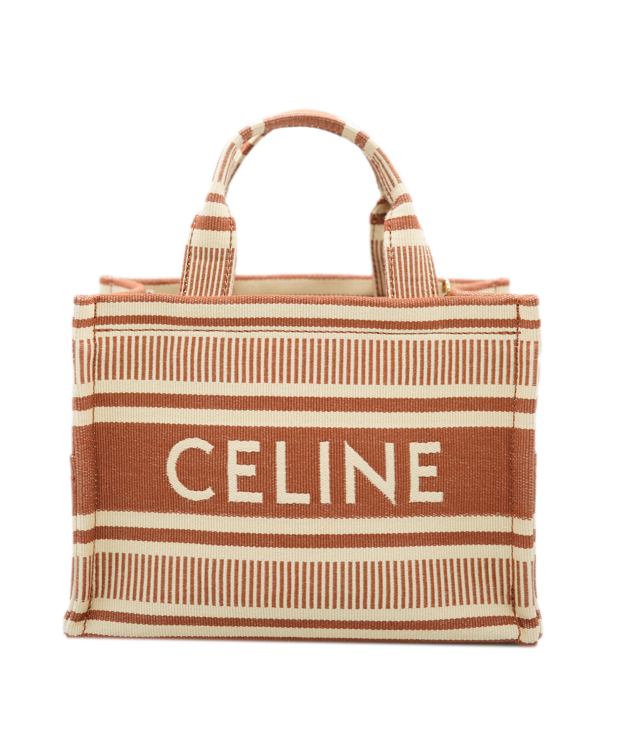 Brand New Celine Terracotta Small Thais Canvas Tote - UKL1458