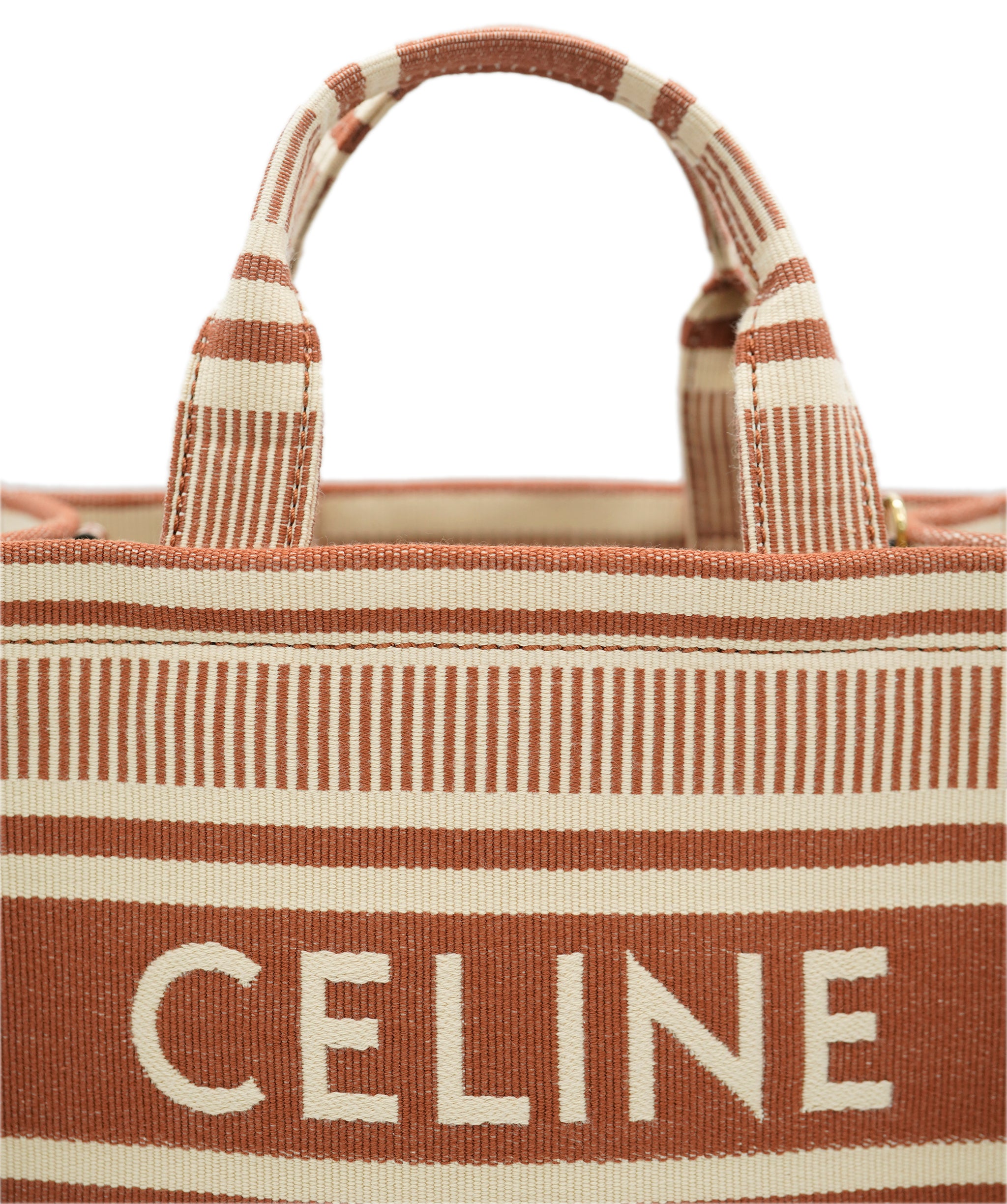 Brand New Celine Terracotta Small Thais Canvas Tote - UKL1458