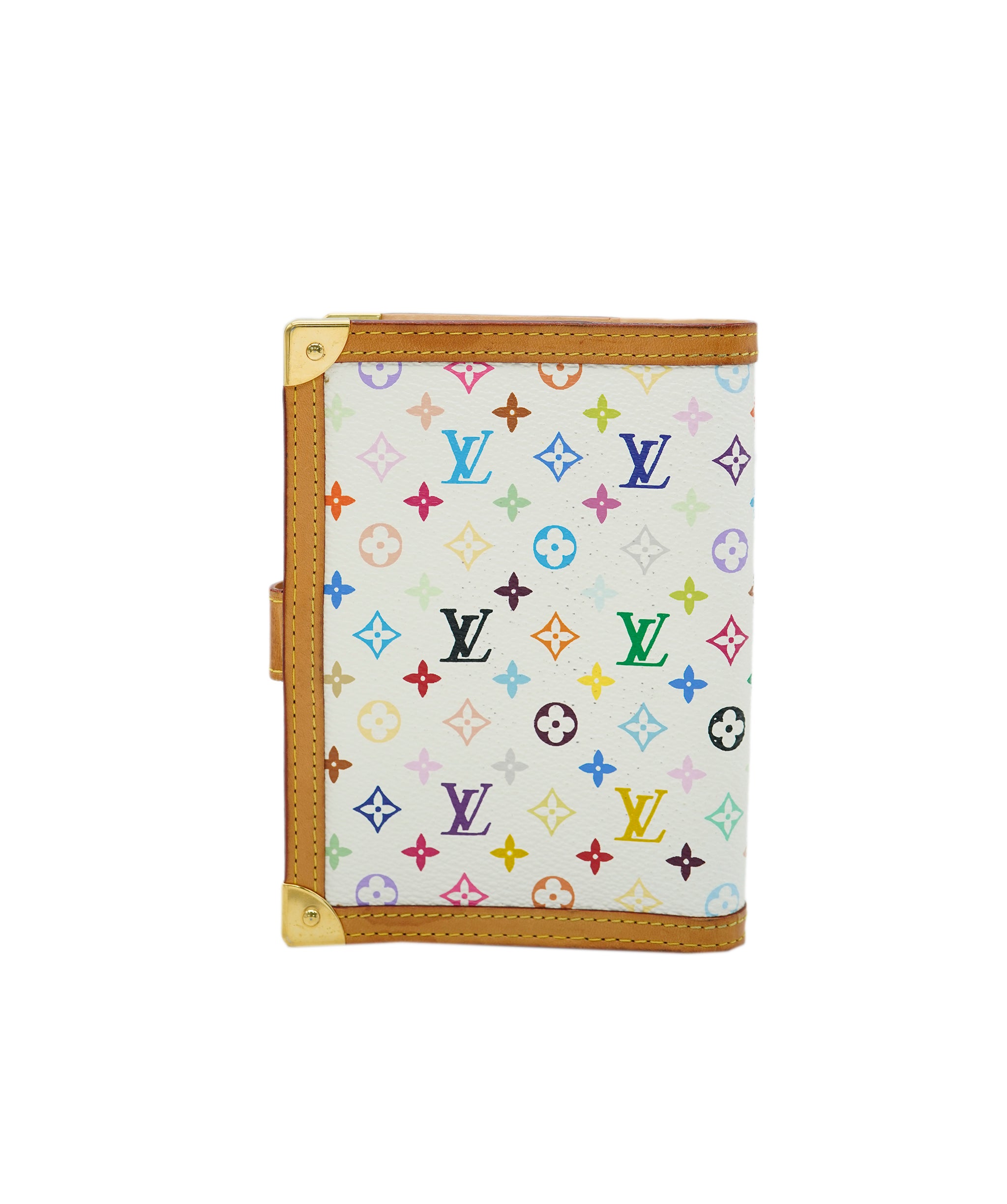 Louis Vuitton White Multicolore Monogram Small Agenda/Notebook Cover DXBV0456