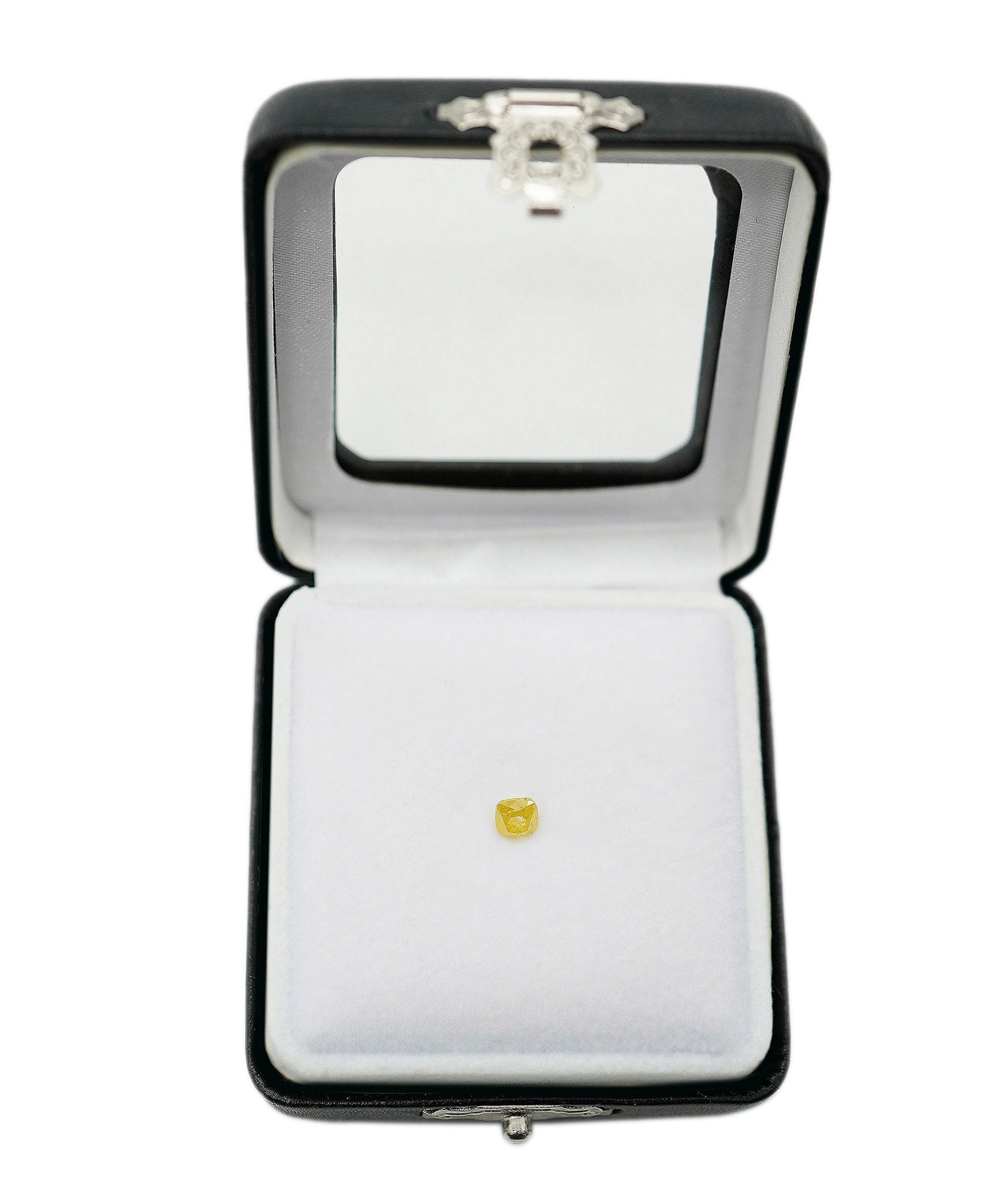 0.49ct YELLOW CUSHION Rough Cut Diamond