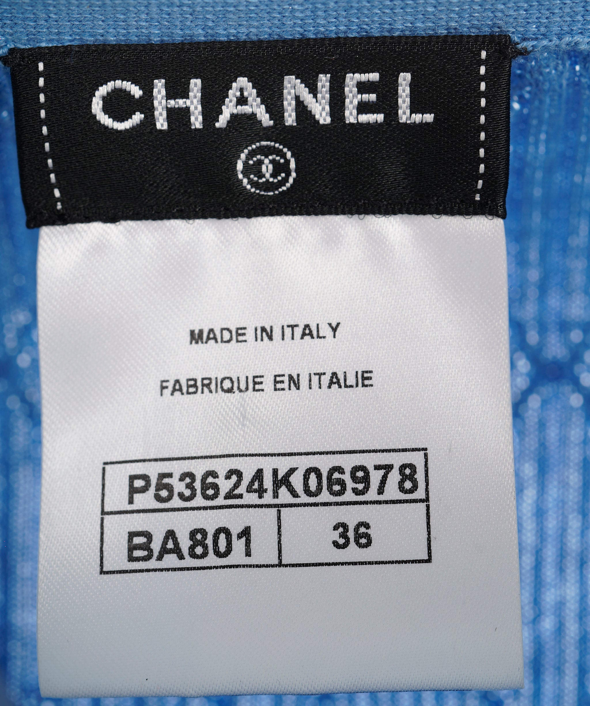 Chanel CC Blue Cardigan ALC1570