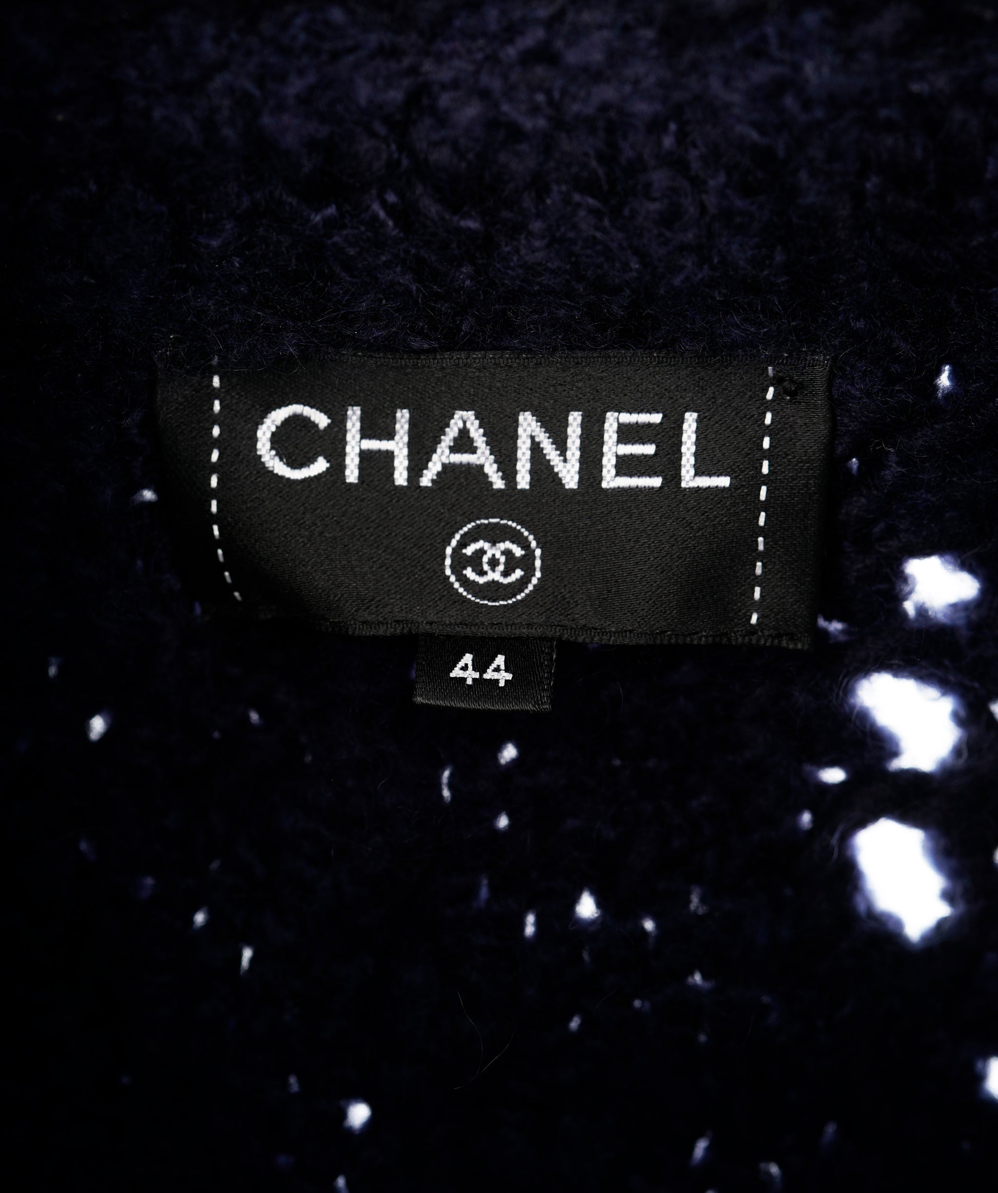 Chanel Rare CC Navy Long Wool Cardigan with Belt  ALC1787