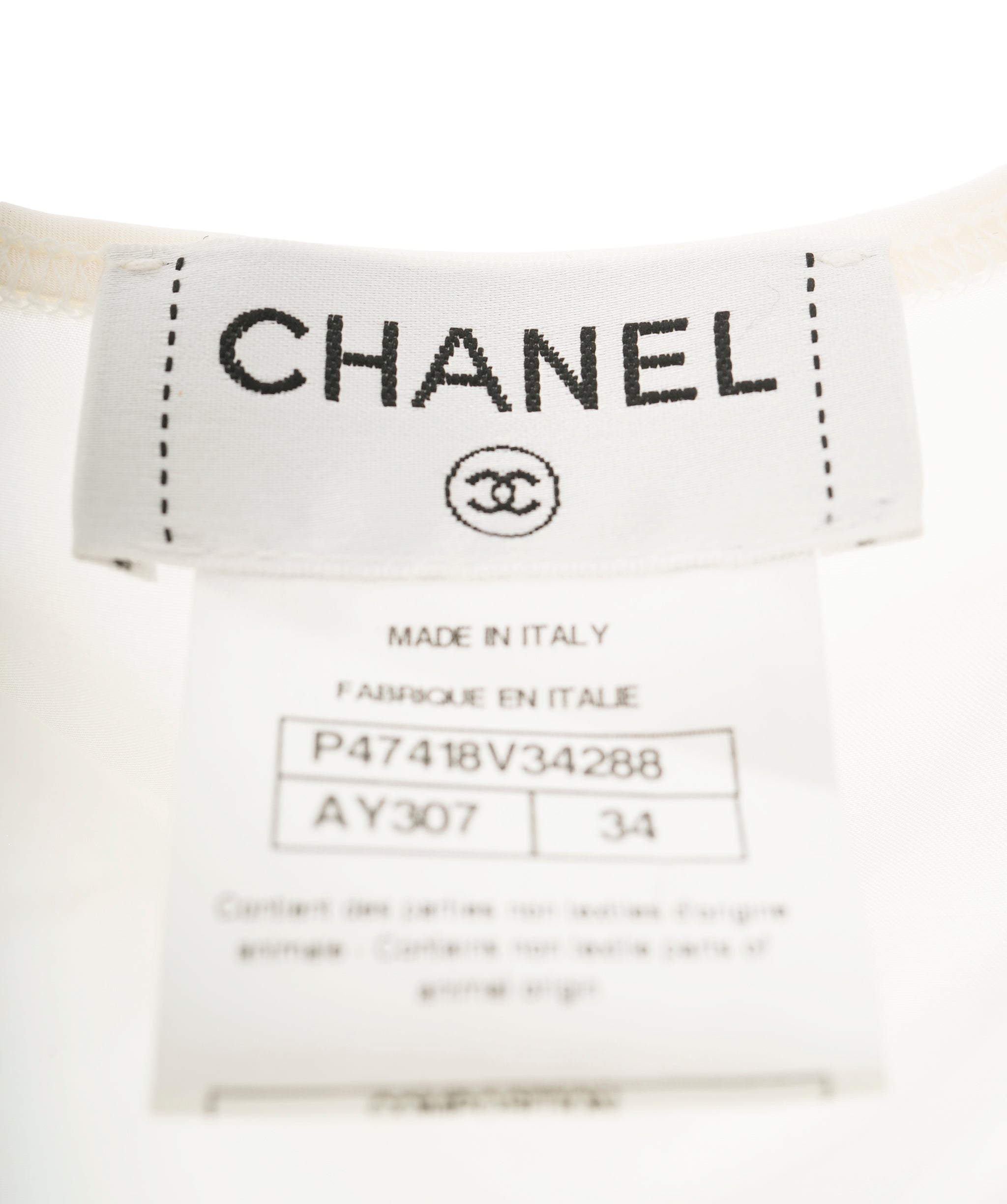 Chanel Silk CC Bow Blouse ALC1782