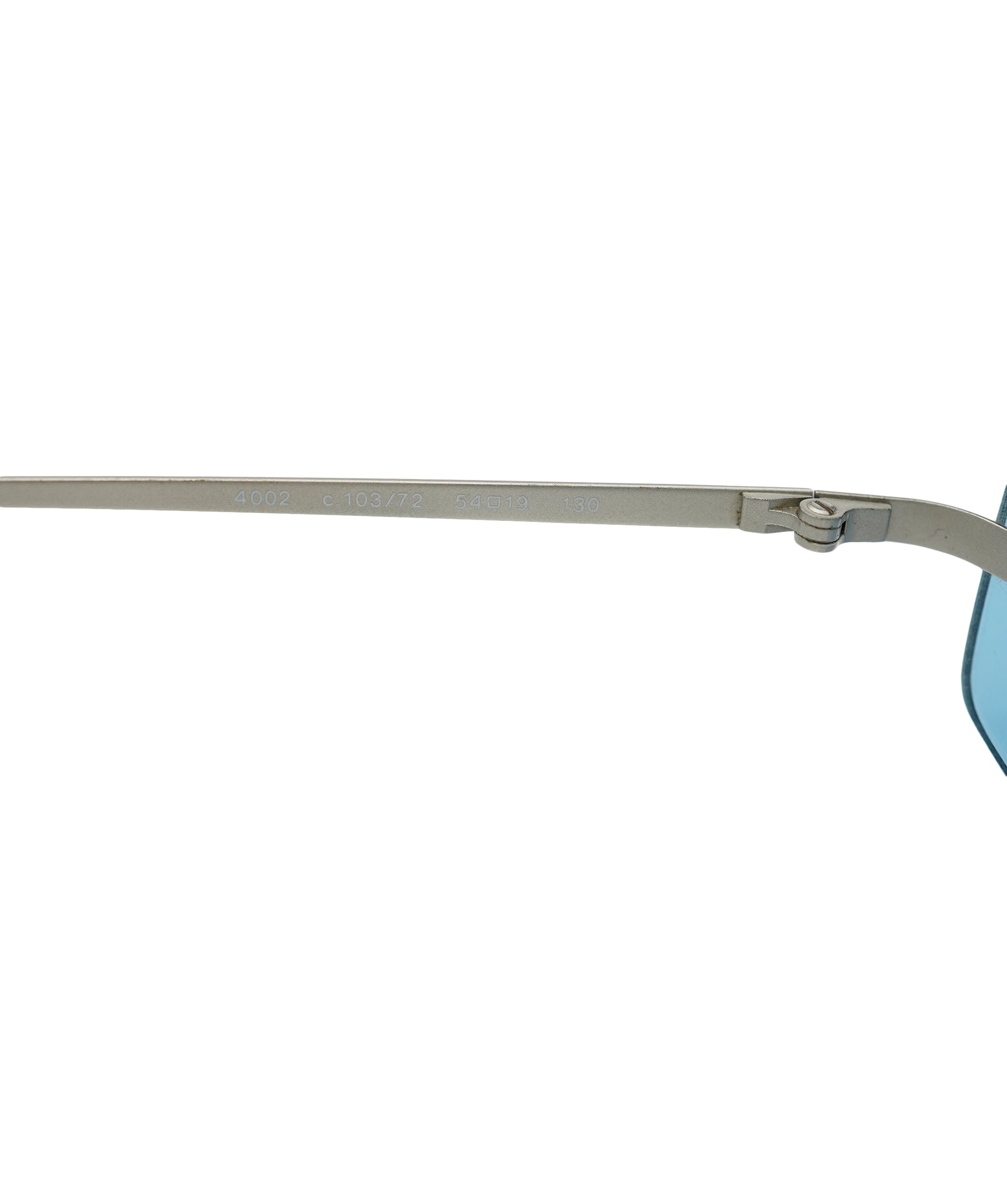 Chanel blue rimless vintage oval sunglasses - AJC0773