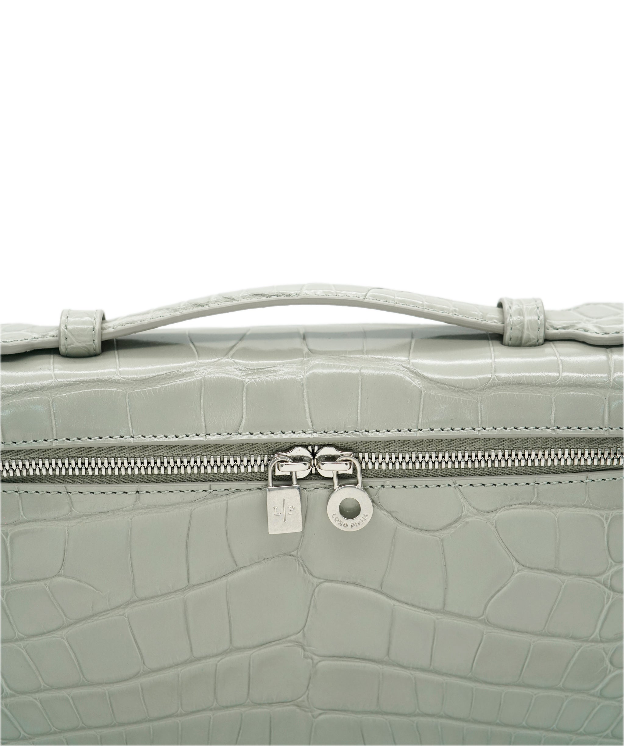 Loro piana rare shiny alligator L19 bag  - AJC0776