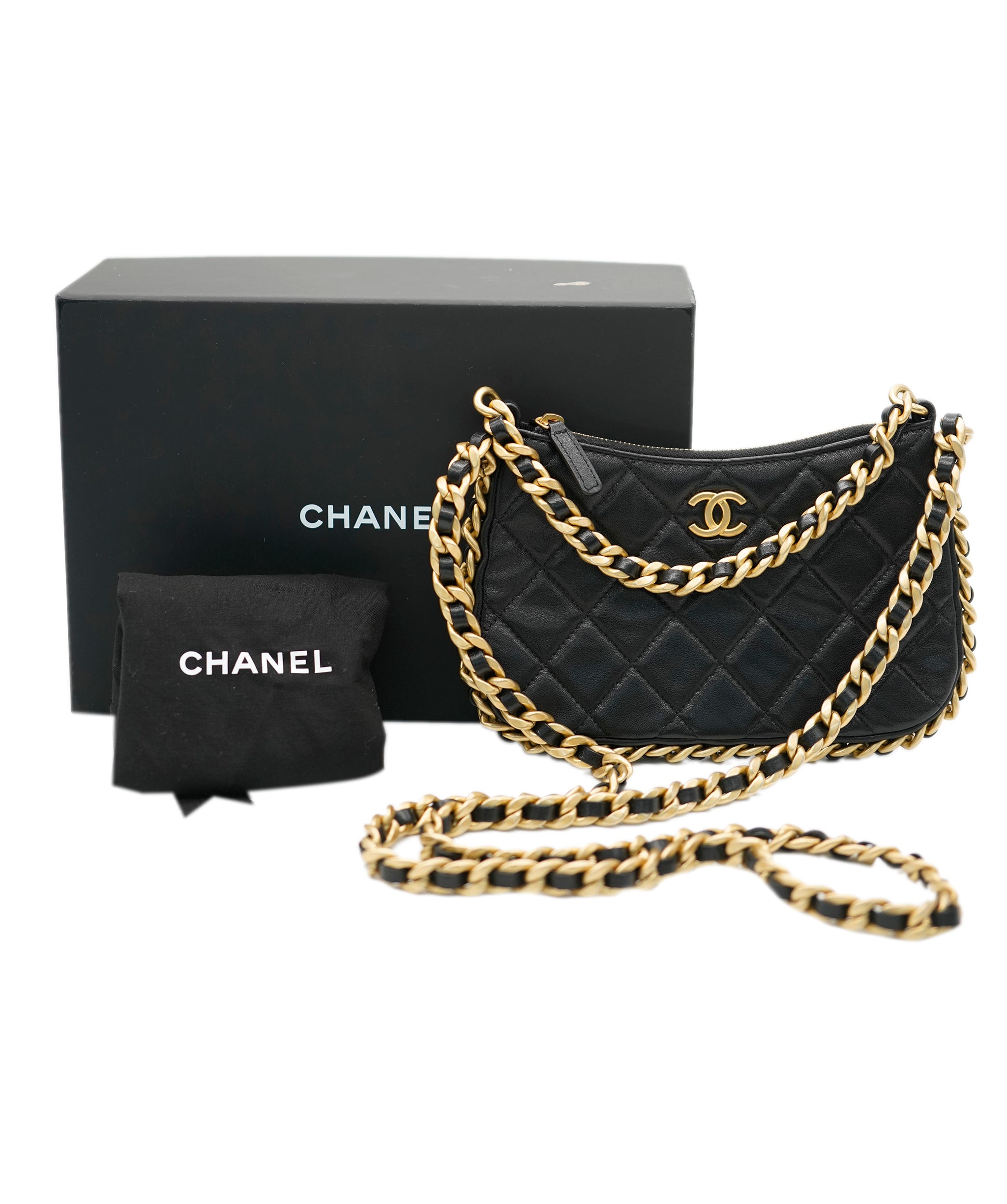 Chanel Black Mini Crossbody Chain Bag - REC1729