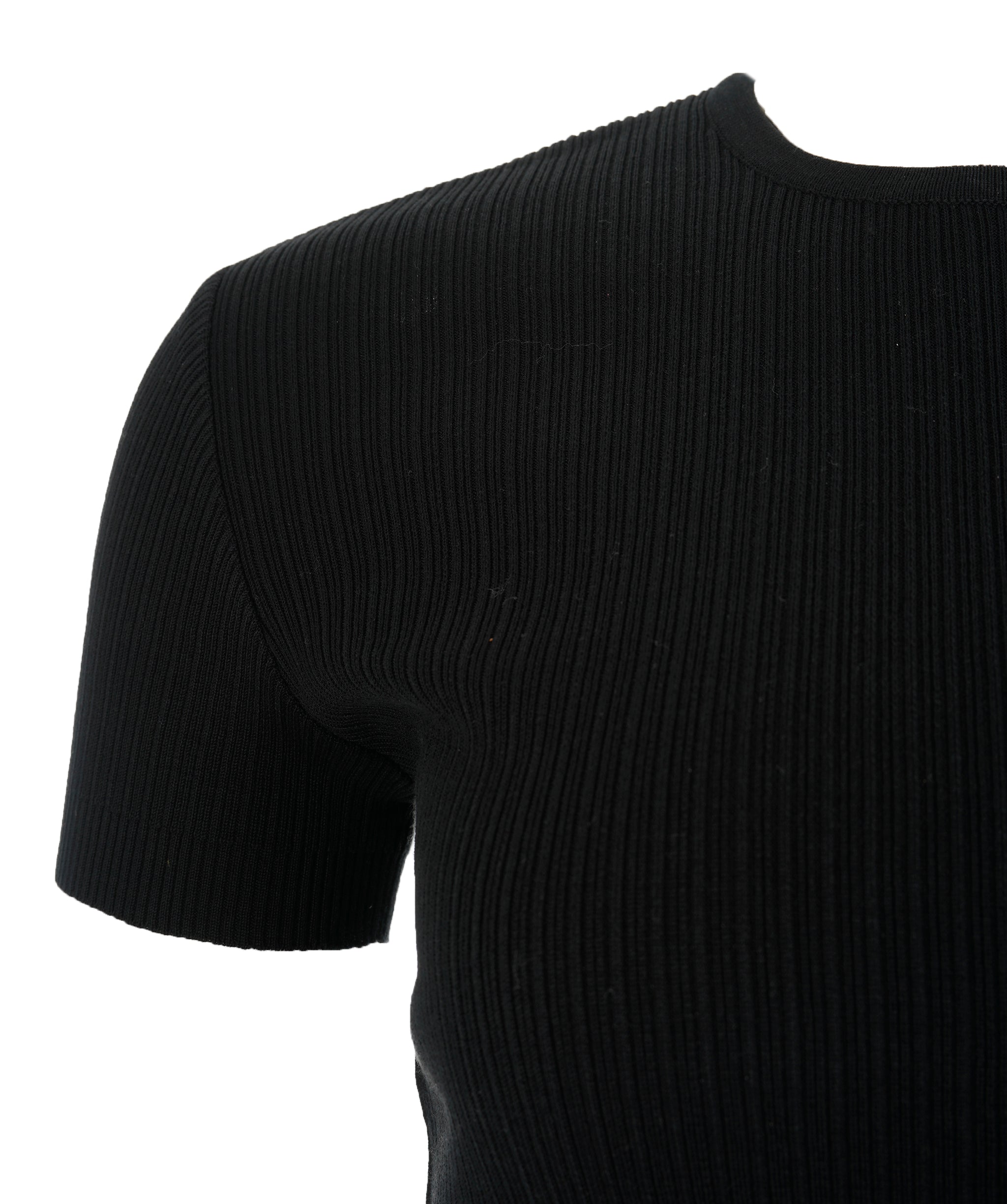 Chanel 97P Ribbed Top Black ASL10698