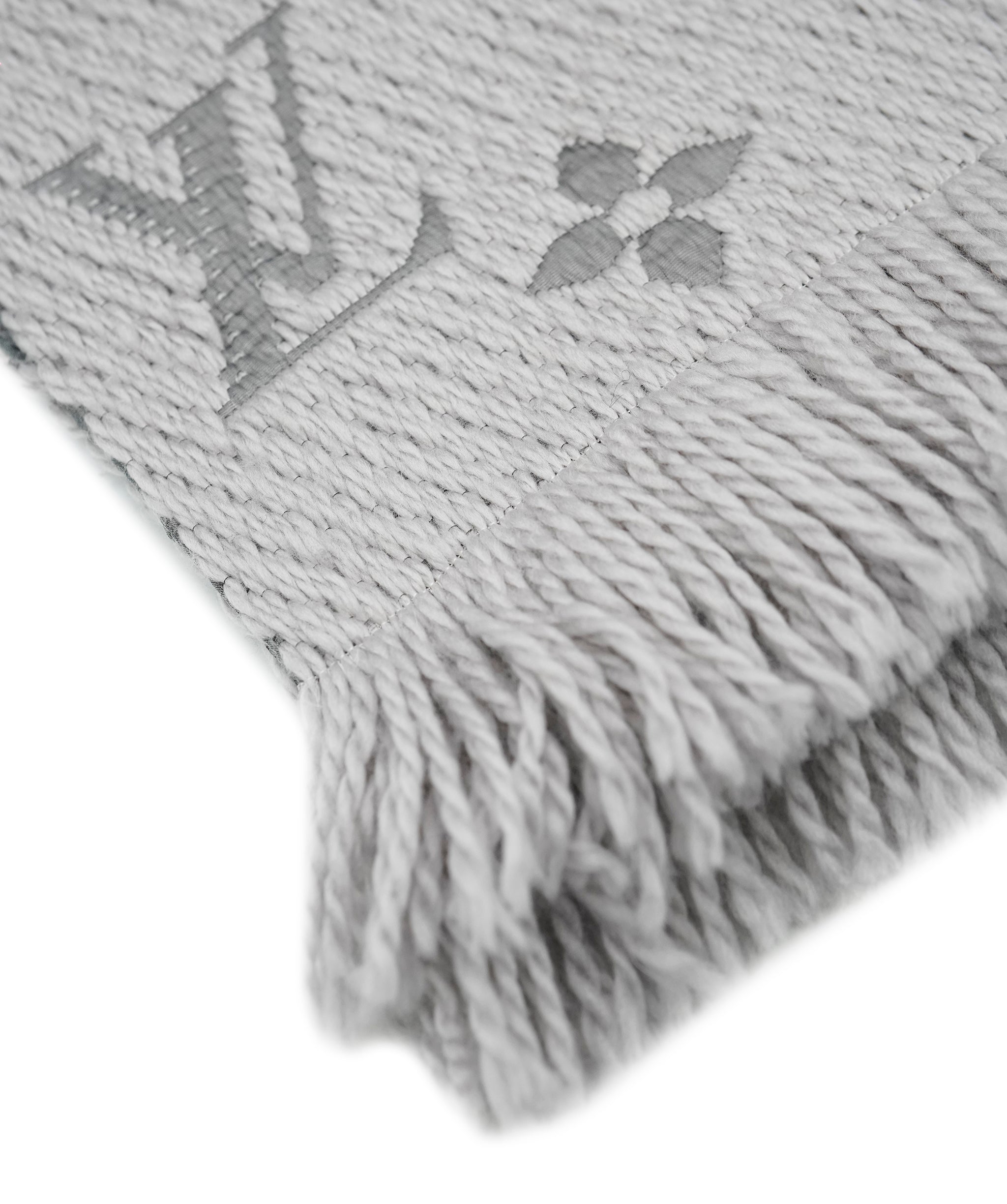 Louis Vuitton Grey Monogram Scarf  AGC1726