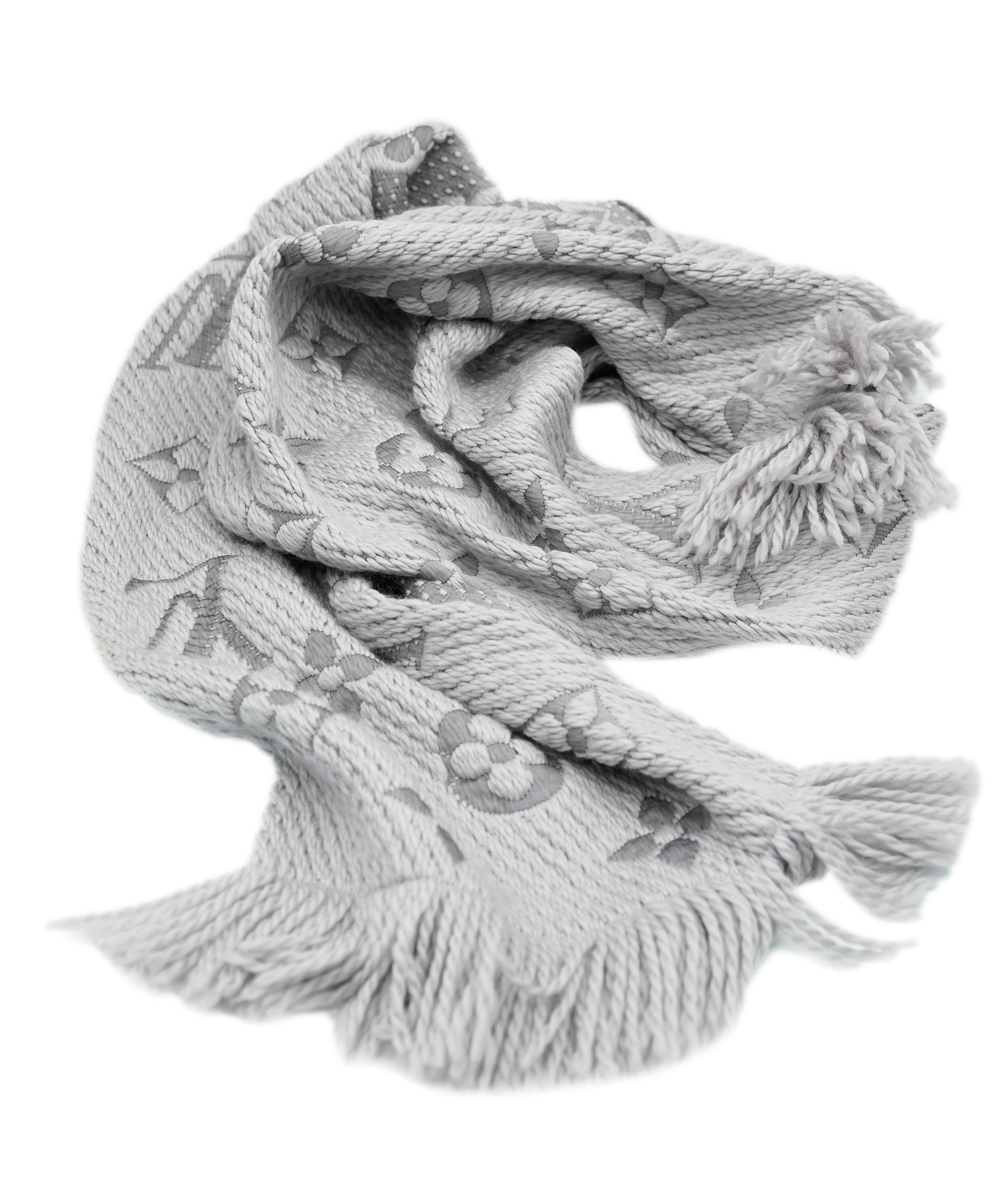 Louis Vuitton Grey Monogram Scarf  AGC1726