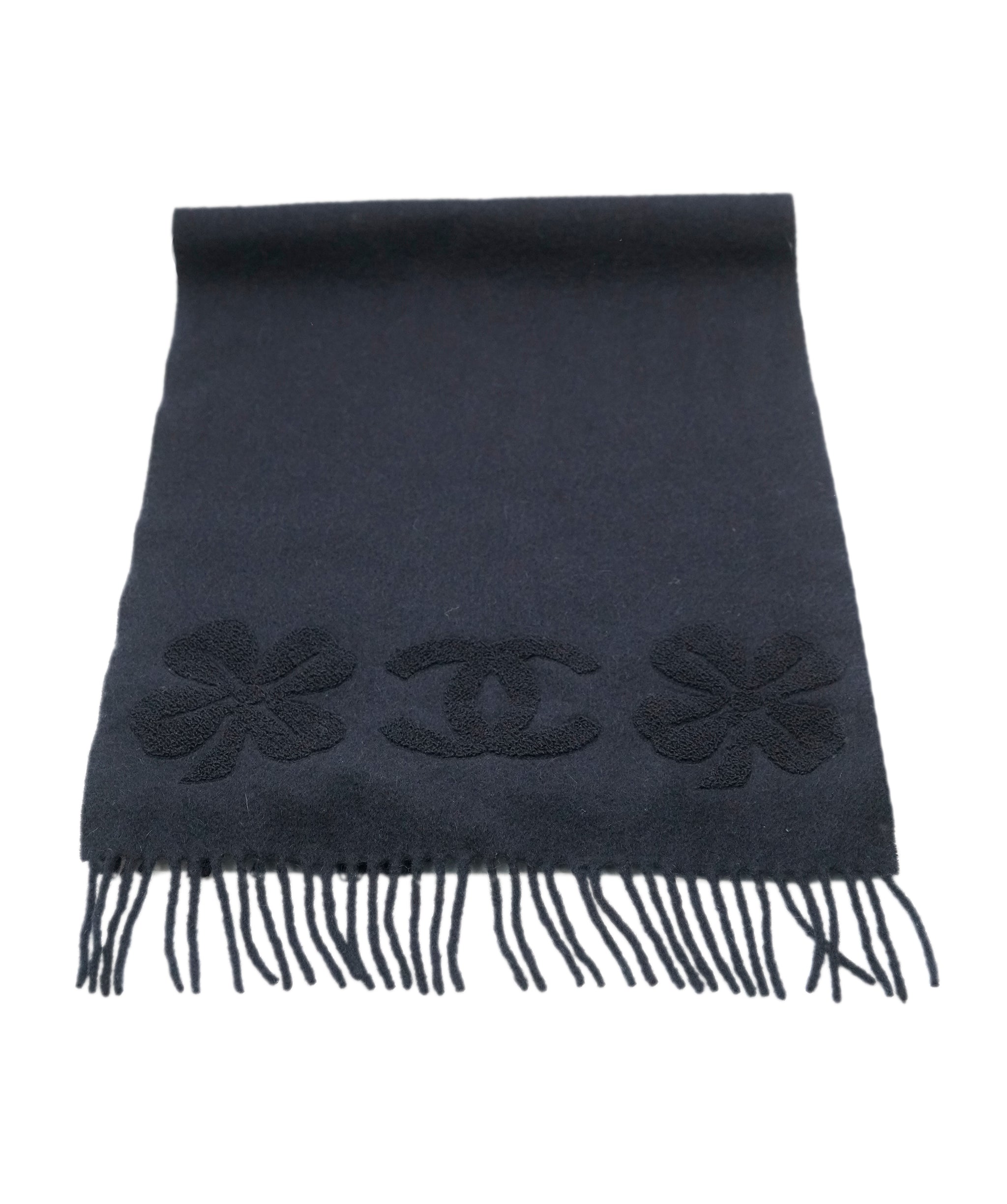 Chanel Navy CC Lucky Charm Scarf  ALL0770