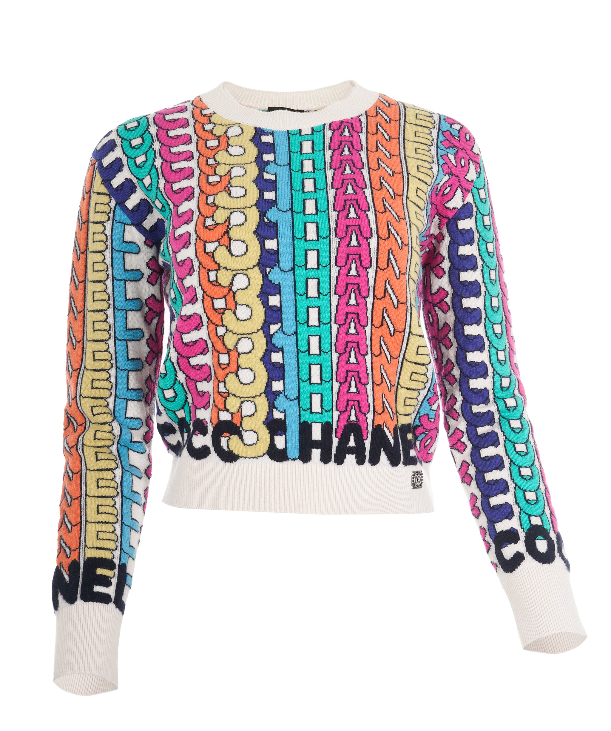 Chanel Rare Multicoloured CHANEL Logo Jumper  ALL0768