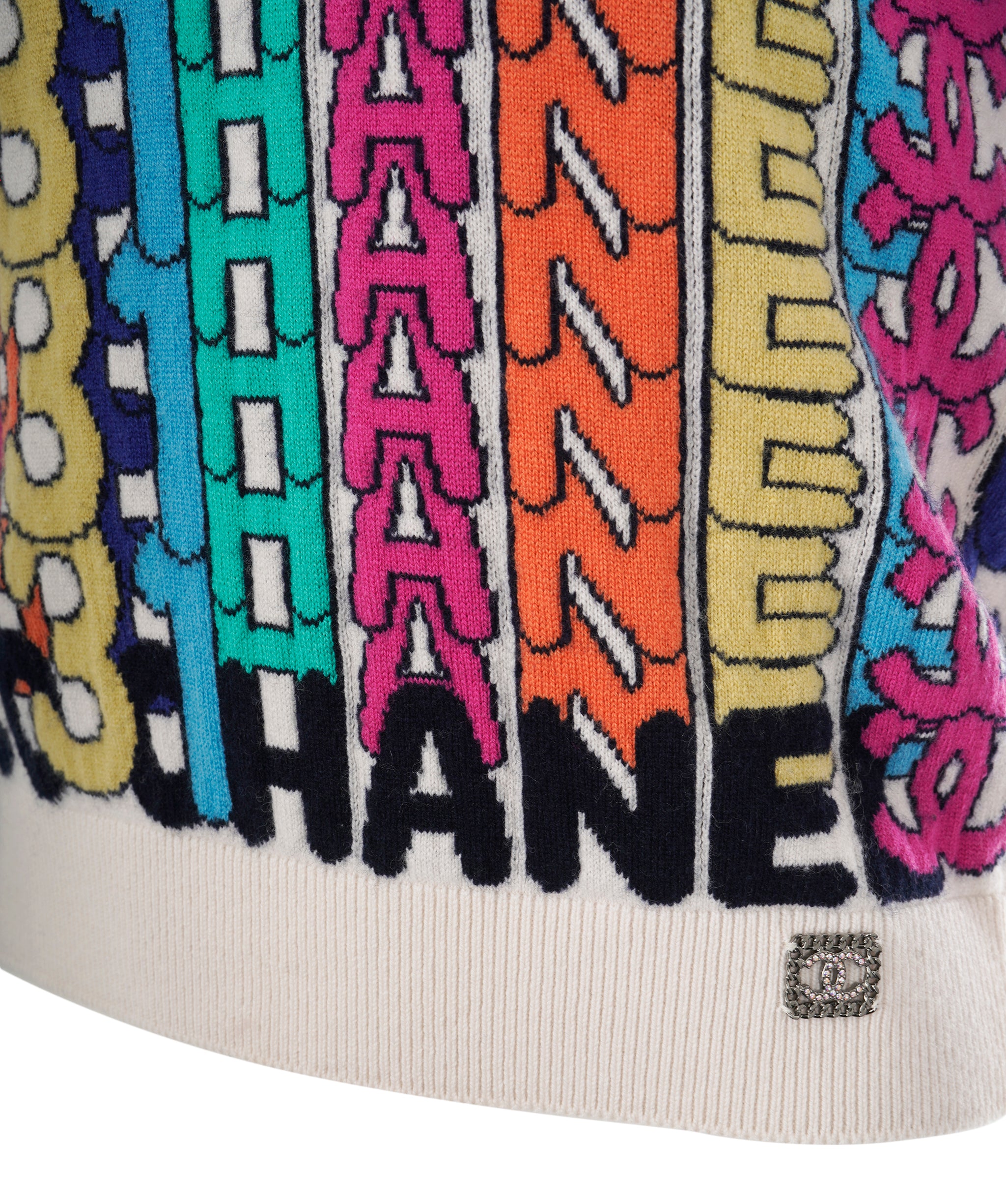 Chanel Rare Multicoloured CHANEL Logo Jumper  ALL0768