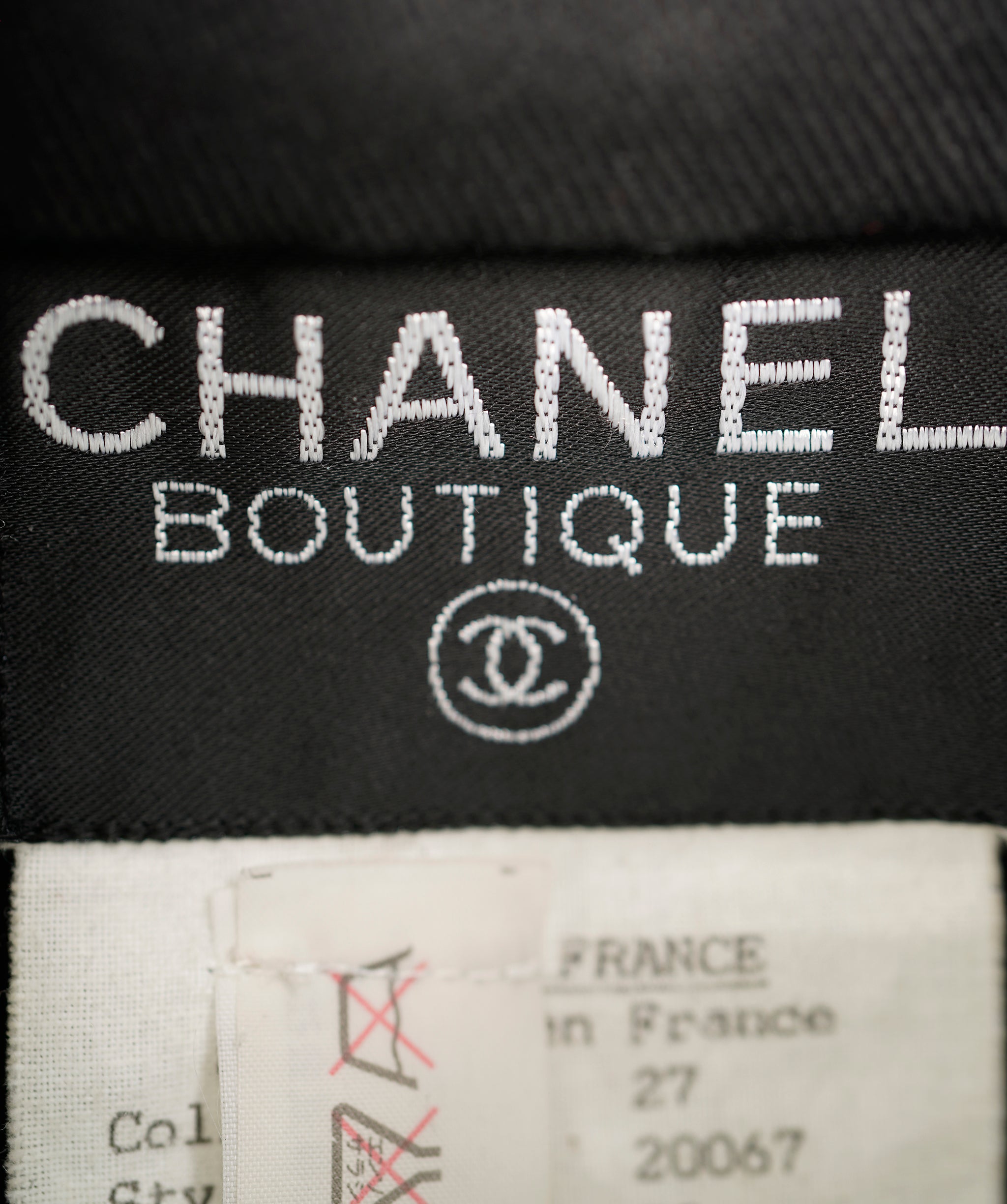 Chanel CC Snap Buttons Black Denim Shirt  ASL10850