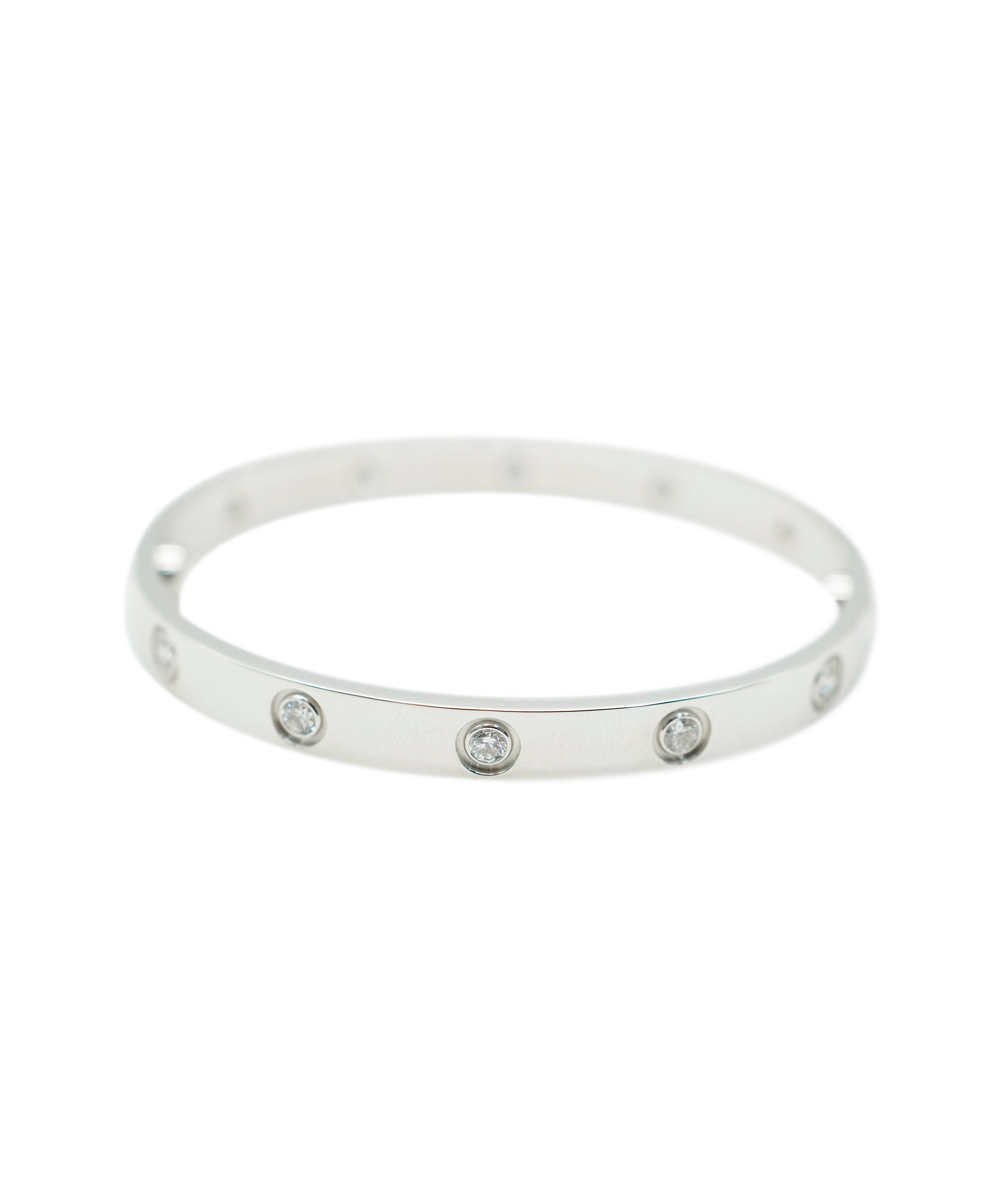 Cartier White Gold LOVE 10 Diamond Bracelet  AGC1718