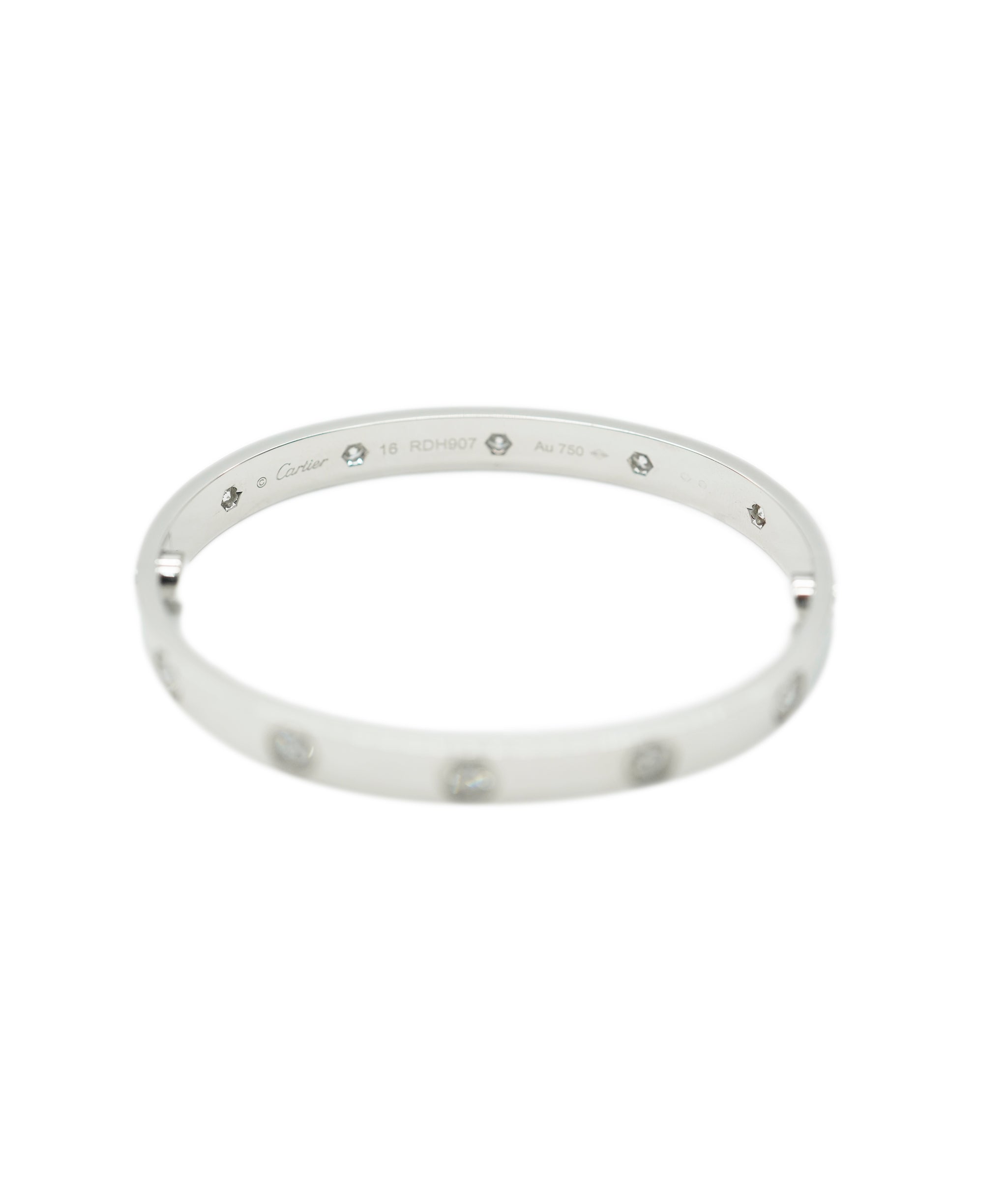 Cartier White Gold LOVE 10 Diamond Bracelet  AGC1718