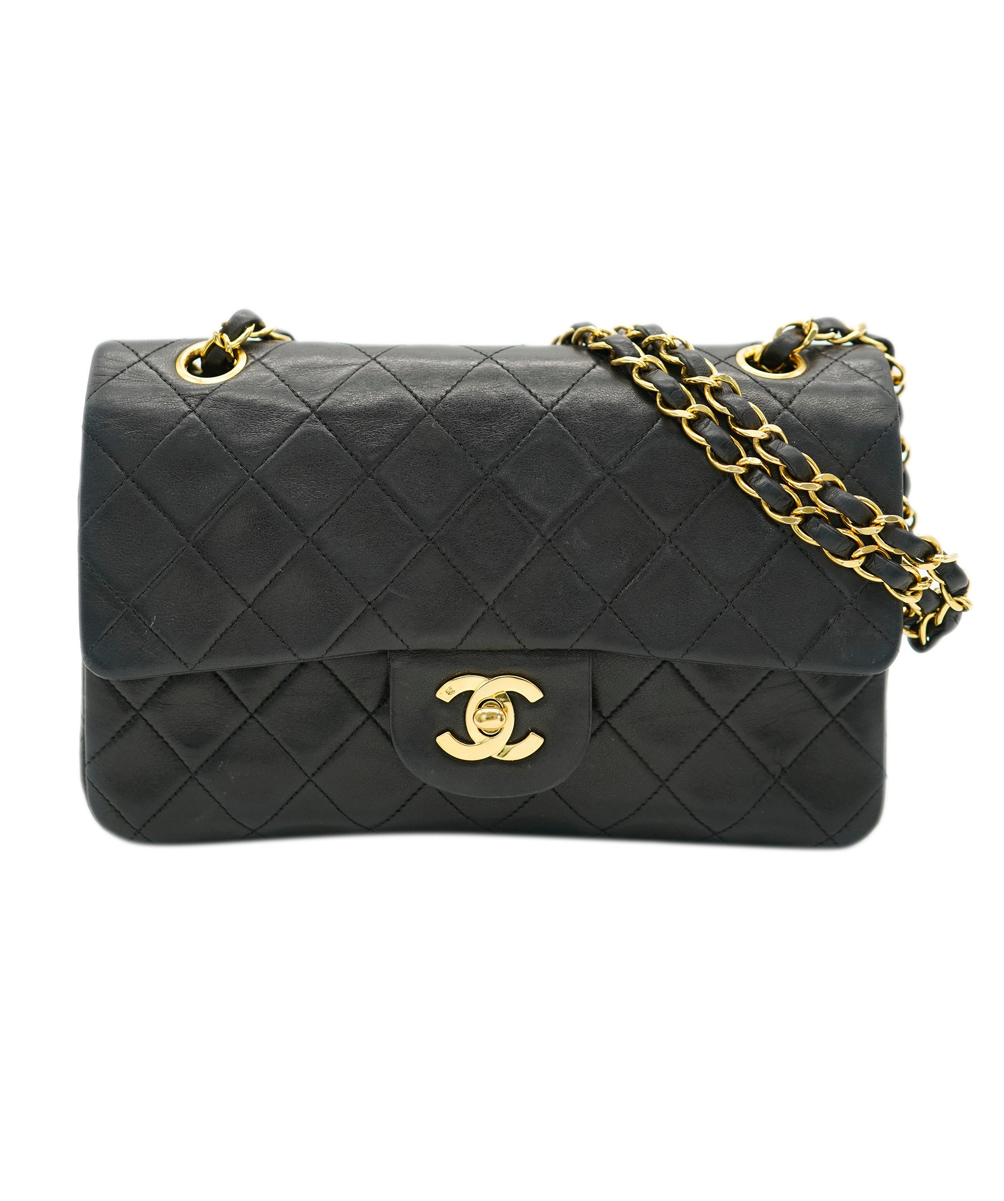 Chanel Vintage Small Classic Flap Black with GHW - REC1731