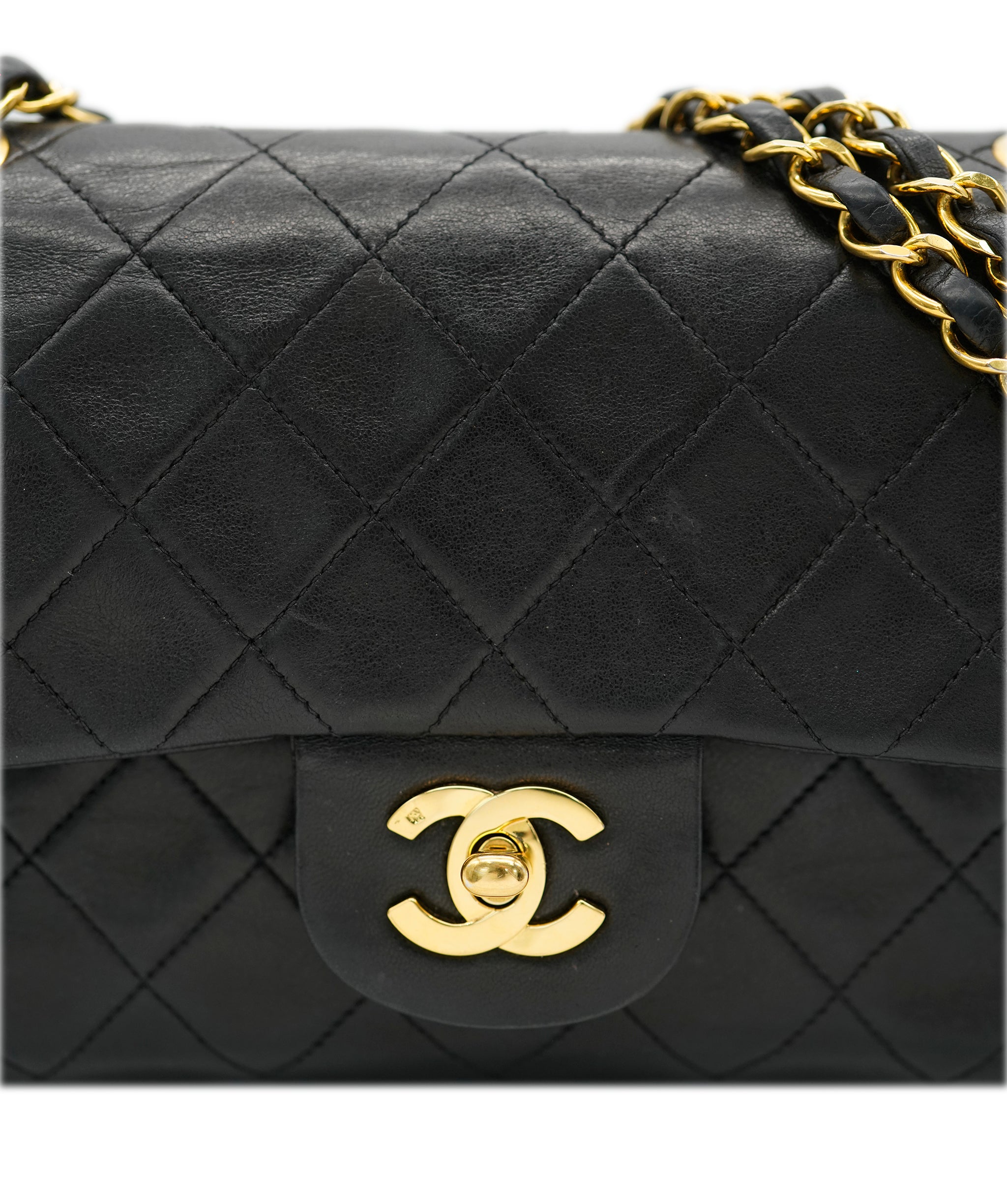 Chanel Vintage Small Classic Flap Black with GHW - REC1731