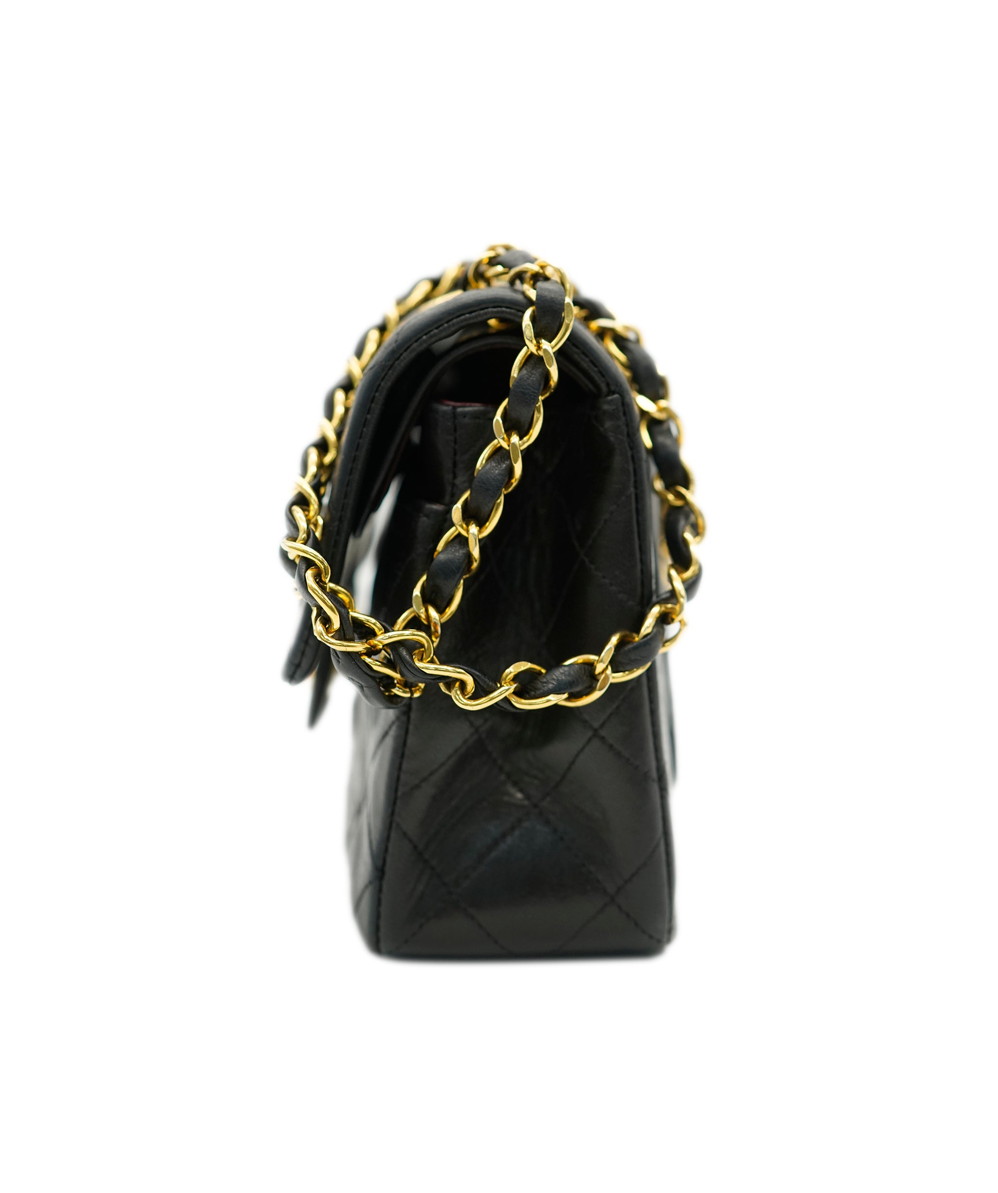 Chanel Vintage Small Classic Flap Black with GHW - REC1731